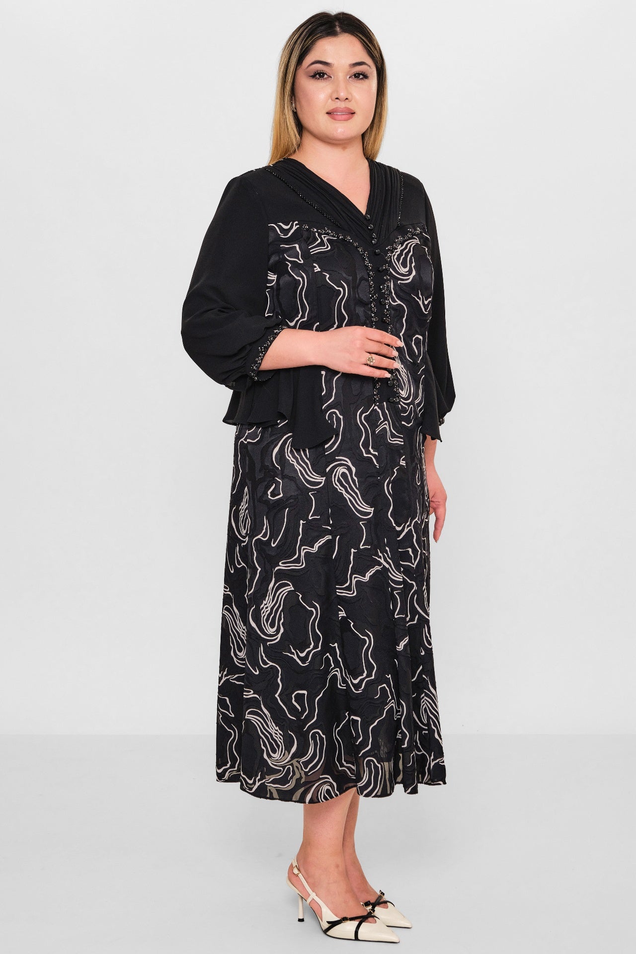 Gumanize - Plus Size Dress (GMZ2026-388-7980) - 8690200095214