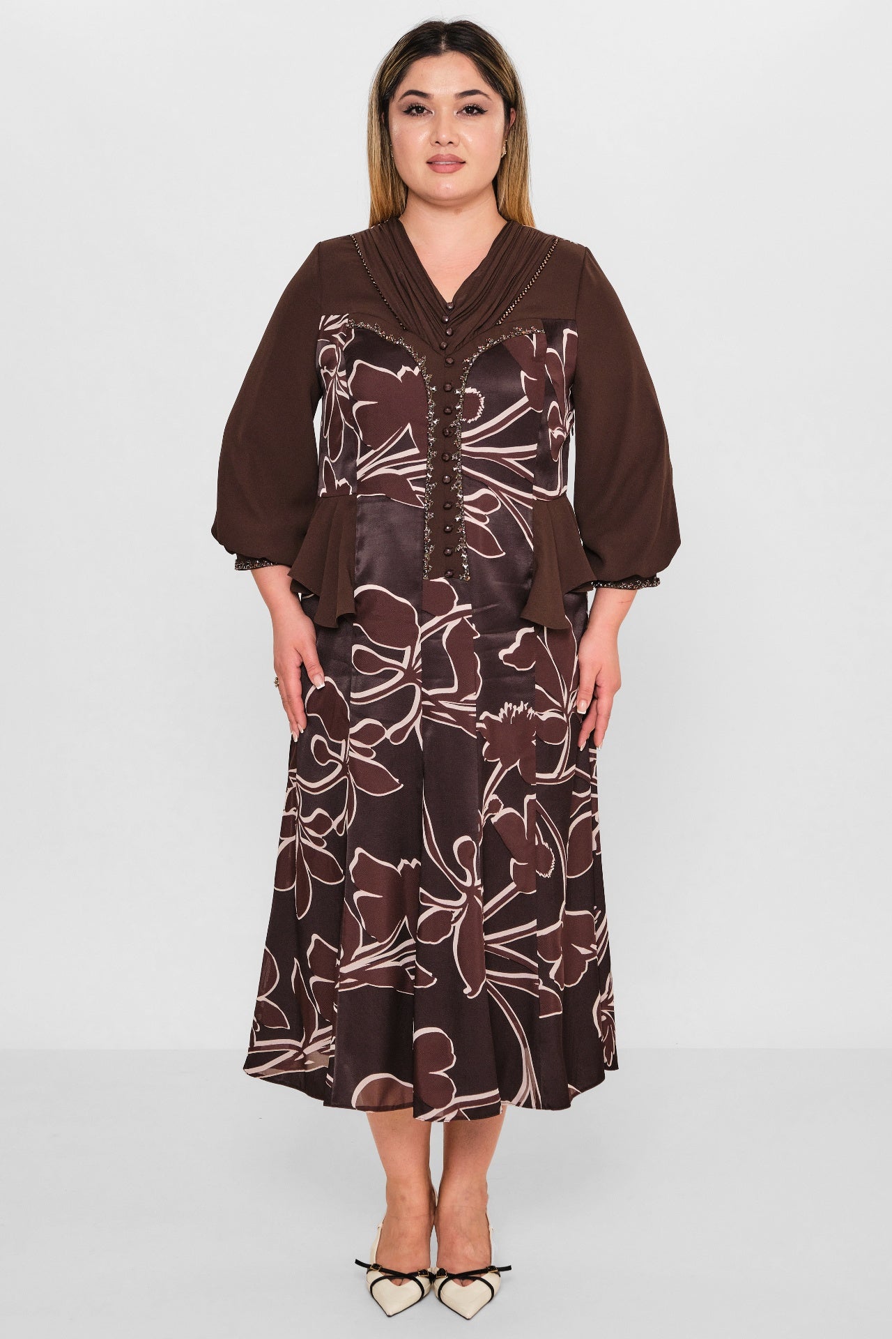 Gumanize - Plus Size Dress (GMZ2026-388-8097) - 8690200095221