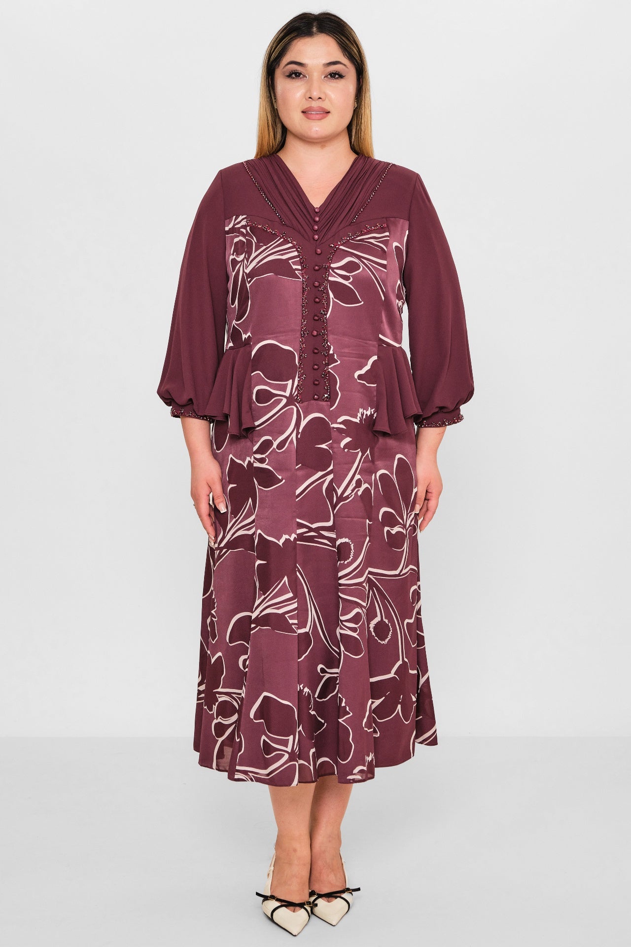 Gumanize - Plus Size Dress (GMZ2026-388-8097) - 8690200095238