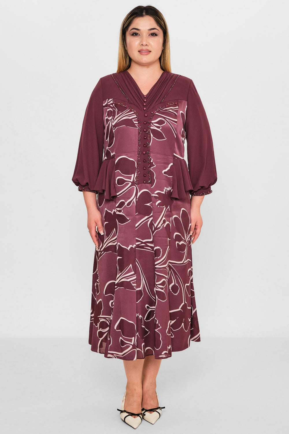 Gumanize - Plus Size Dress (GMZ2026-388-8097) - 8690200095238