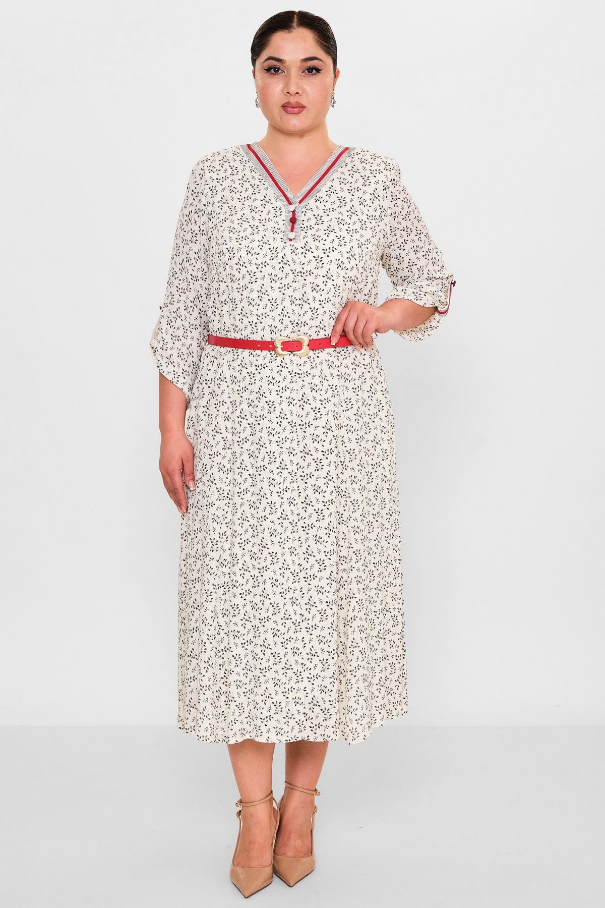Gumanize - Plus Size Dress (GMZ2026-484-7946) - 8690200095276