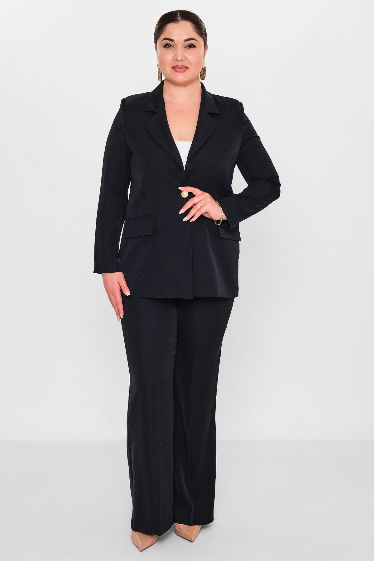 Fi̇more - Plus Size Jacket (FMR26Y8310-20) - 8690200095399