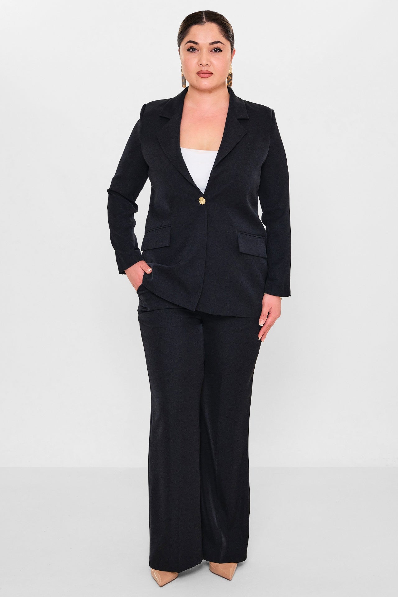 Fi̇more - Plus Size Trousers (FMR26Y2724-20) - 8690200095580