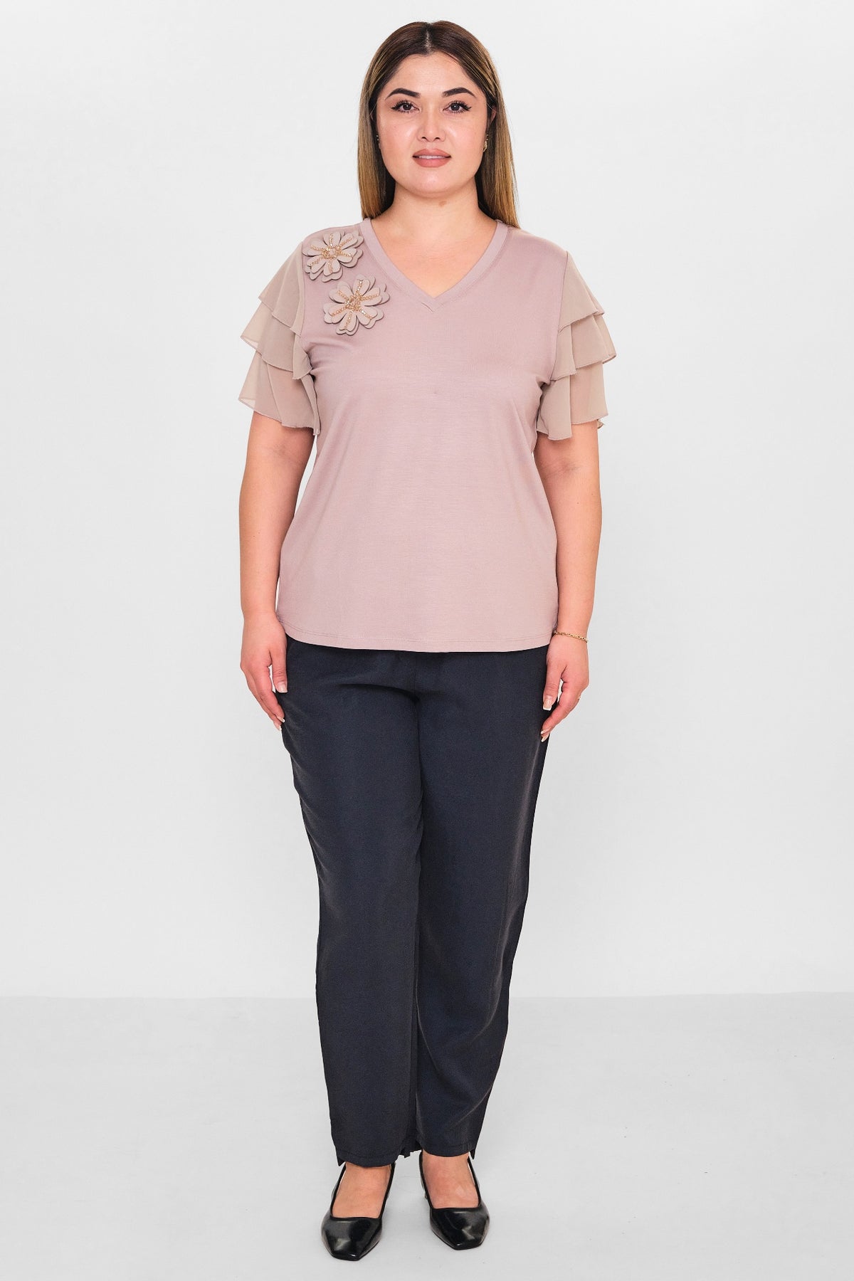 Xlife - Plus Size Blouse (XLF26Y7006) - 8690200096013