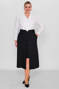 Elitline - Plus Size Skirt (ELT26Y2-33-3015) - 8690200096419