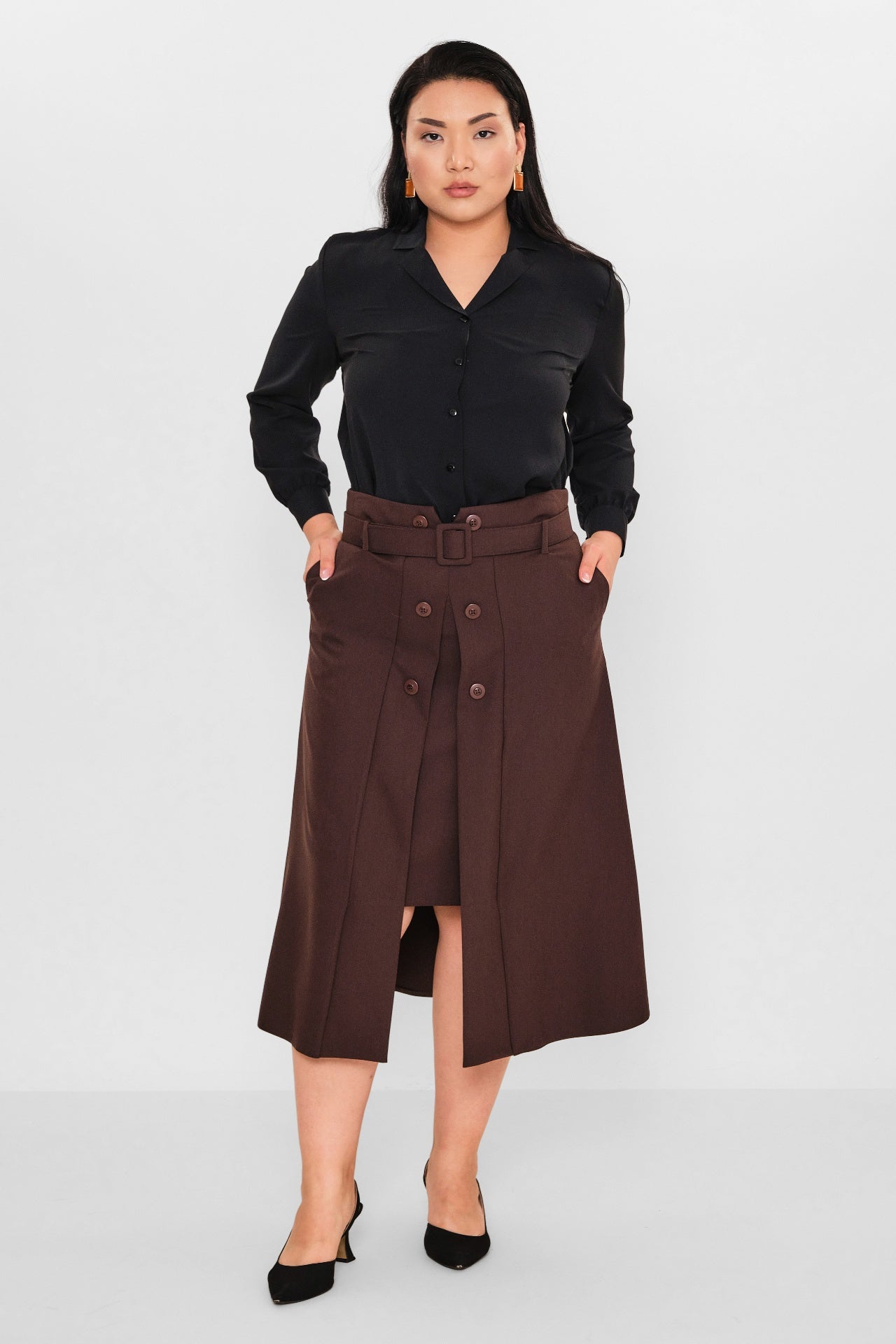 Elitline - Plus Size Skirt (ELT26Y2-33-3015) - 8690200096426