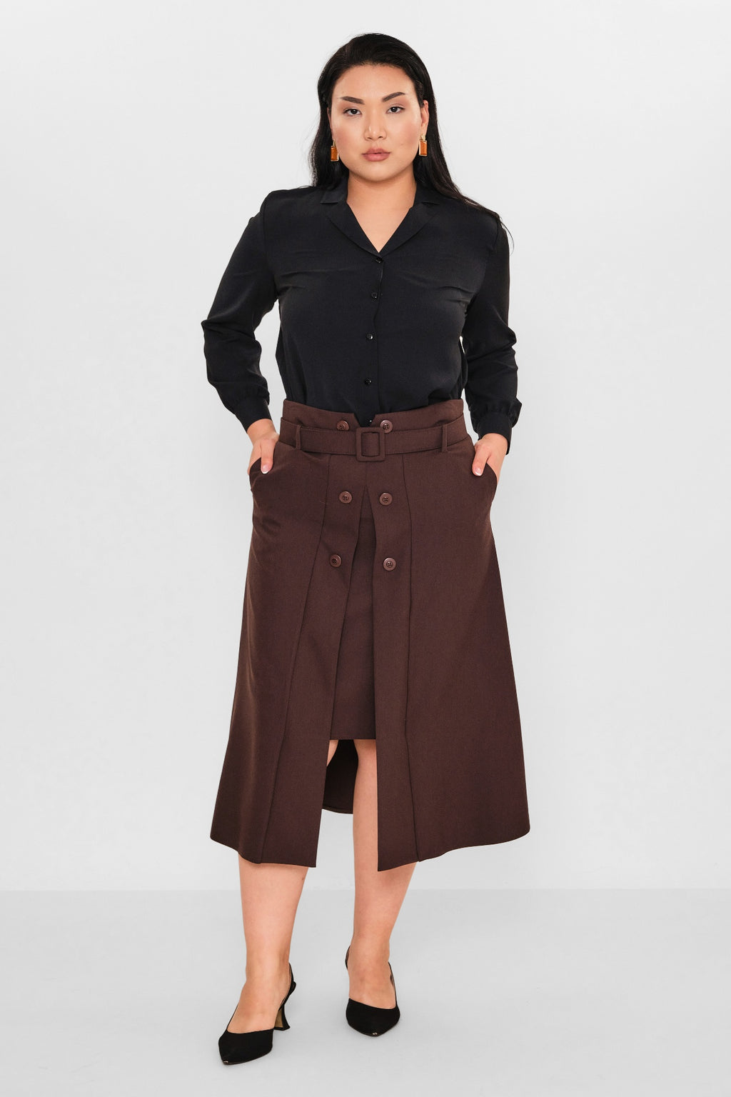 Elitline - Plus Size Skirt (ELT26Y2-33-3015) - 8690200096426