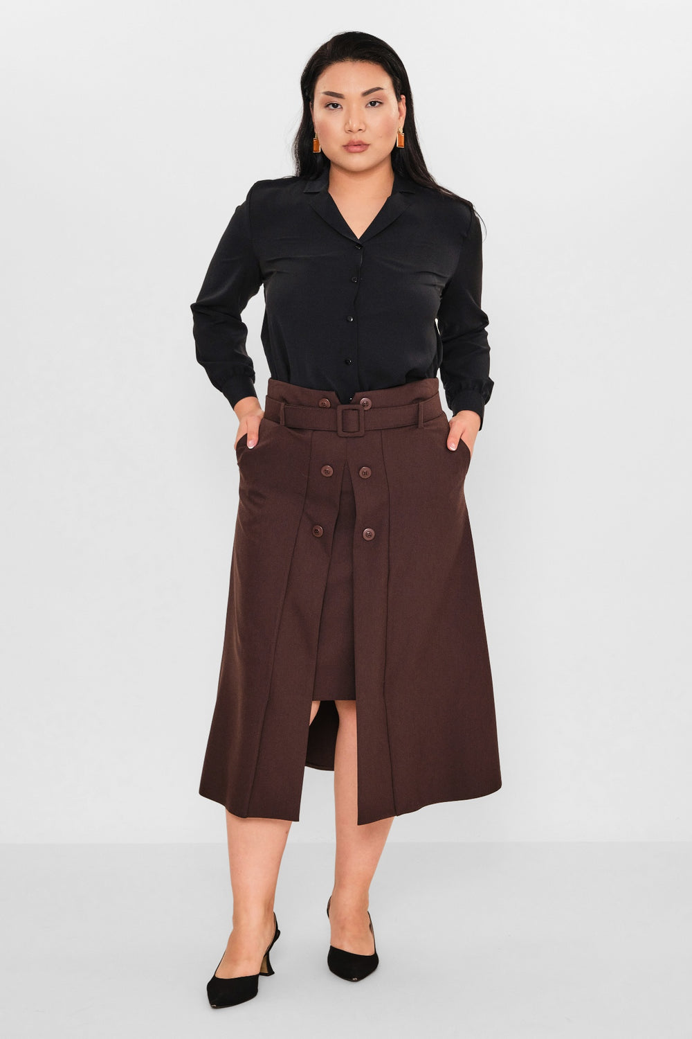 Elitline - Plus Size Skirt (ELT26Y2-33-3015) - 8690200096426