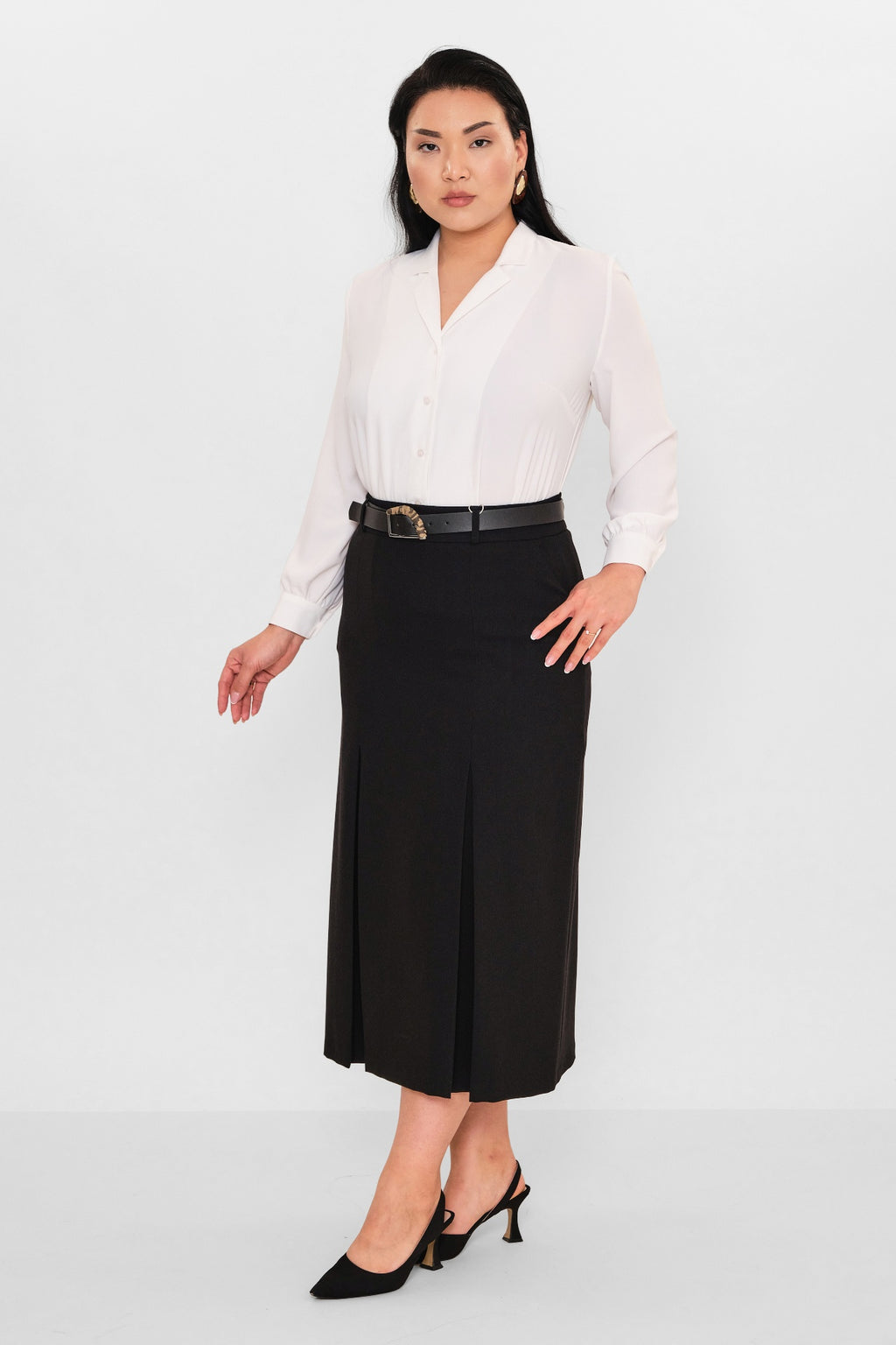 Elitline - Plus Size Skirt (ELT26Y2-33-3016) - 8690200096433