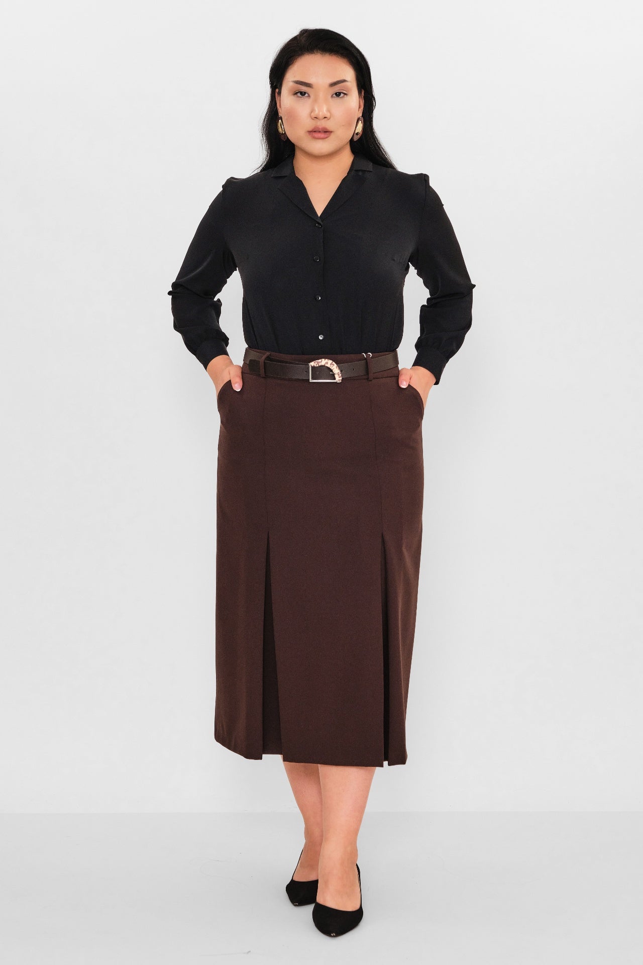 Eli̇tli̇ne - Plus Size Skirt (ELT26Y2-33-3016) - 8690200096440
