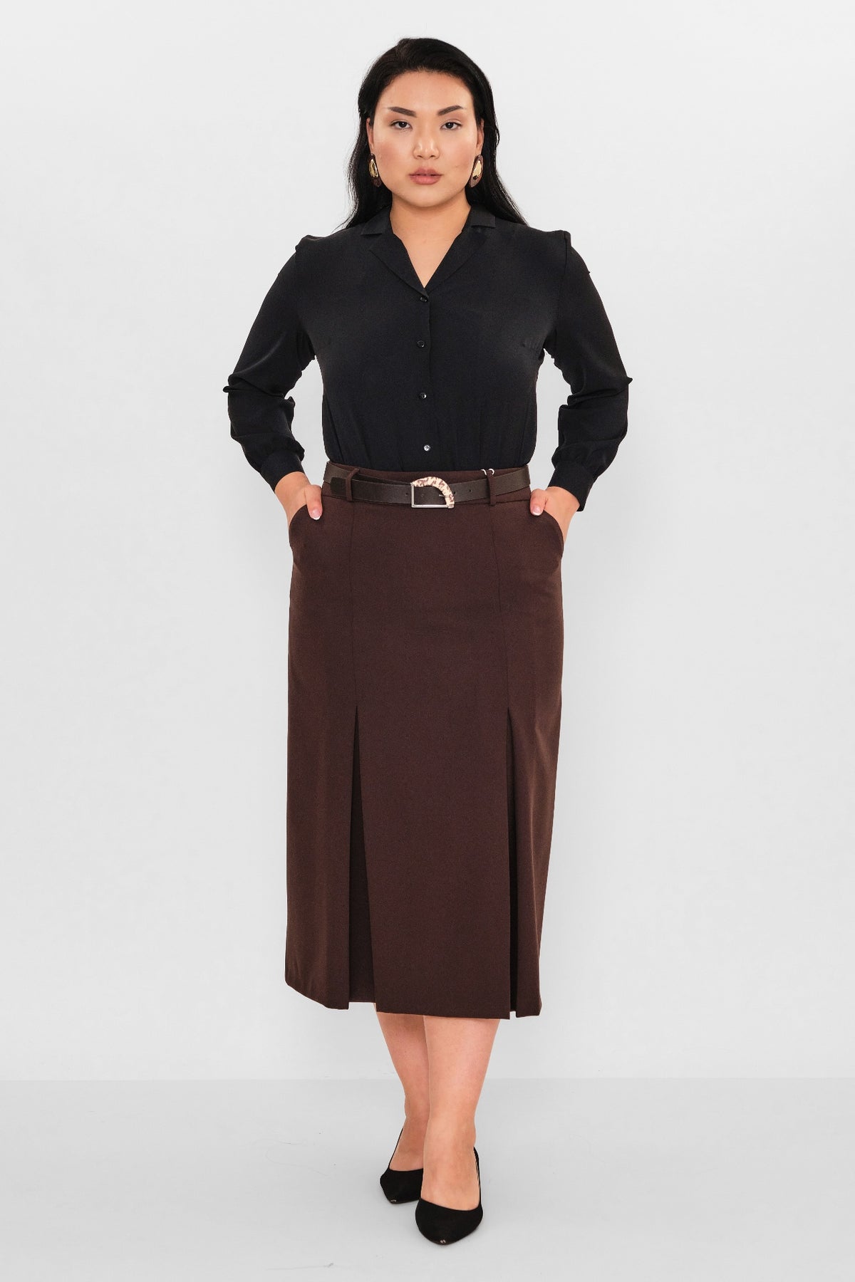 Elitline - Plus Size Skirt (ELT26Y2-33-3016) - 8690200096440