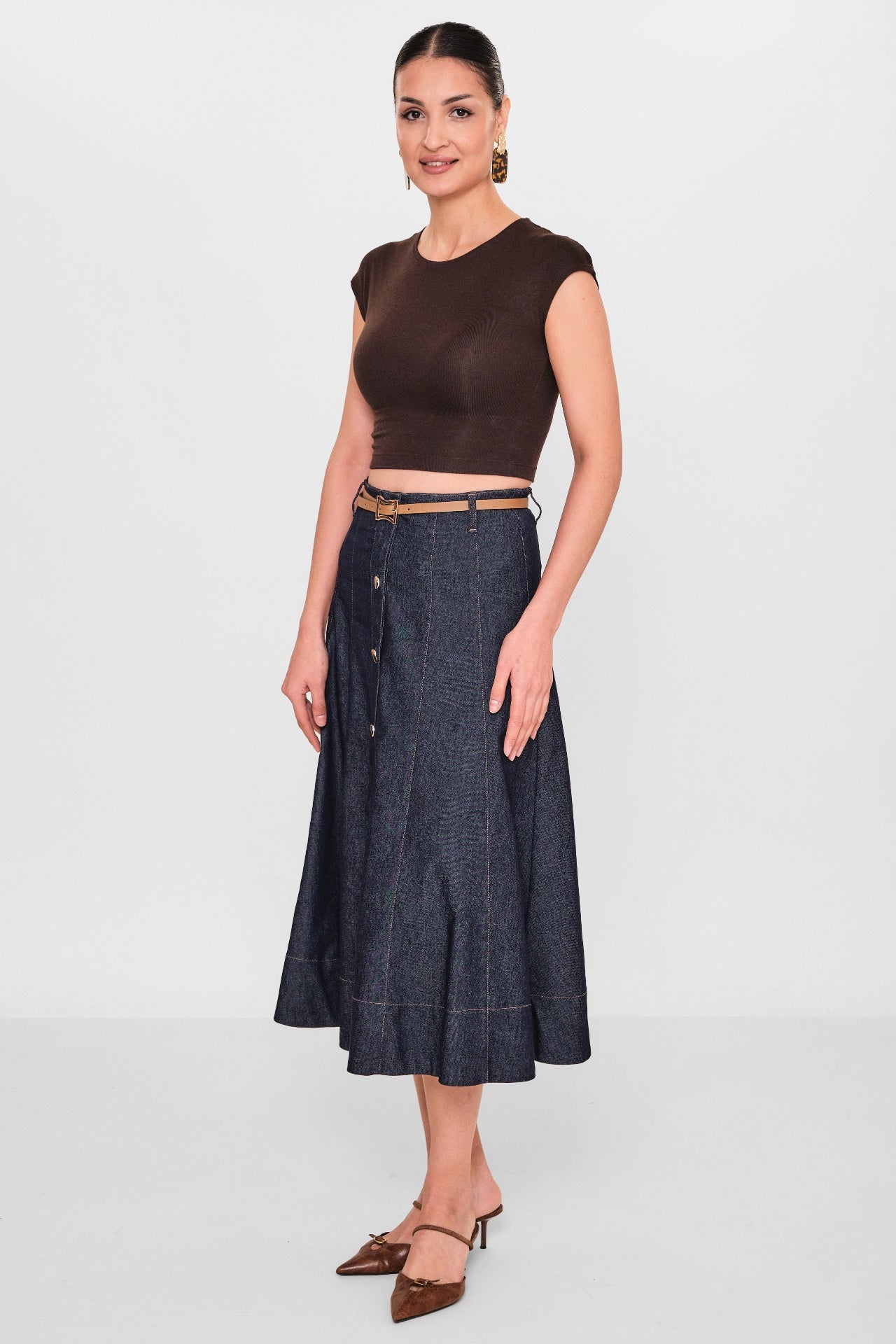 Eli̇tli̇ne - Plus Size Skirt (ELT26Y2-34-1006) - 8690200096983