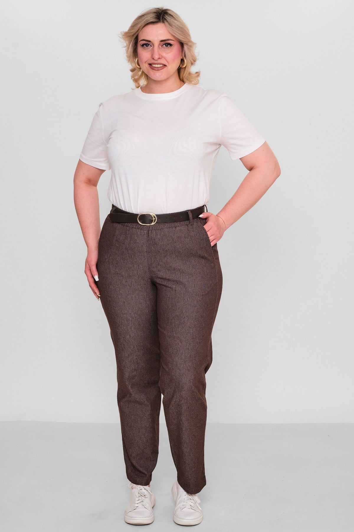 Elitline - Plus Size Trousers (ELT26Y1-34-4064) - 8690200097072
