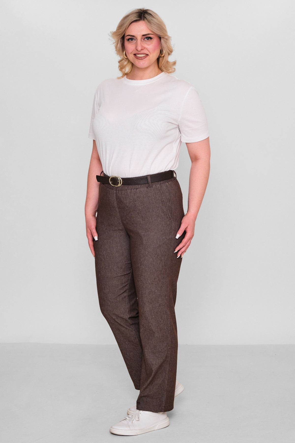 Elitline - Plus Size Trousers (ELT26Y1-34-4064) - 8690200097072