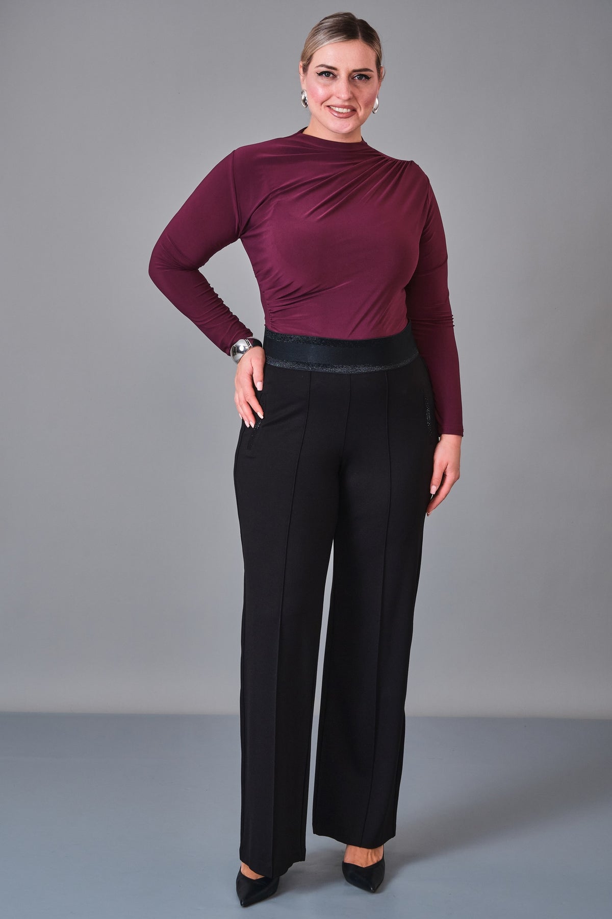 Elitline - Plus Size Trousers (ELT26Y1-24-4071) - 8690200097287