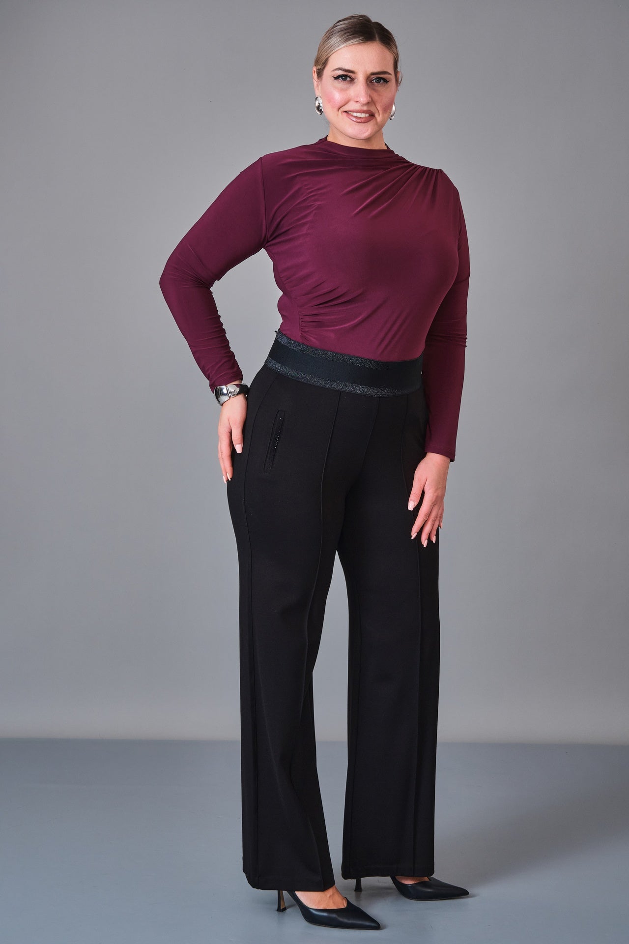 Elitline - Plus Size Trousers (ELT26Y1-24-4071) - 8690200097287