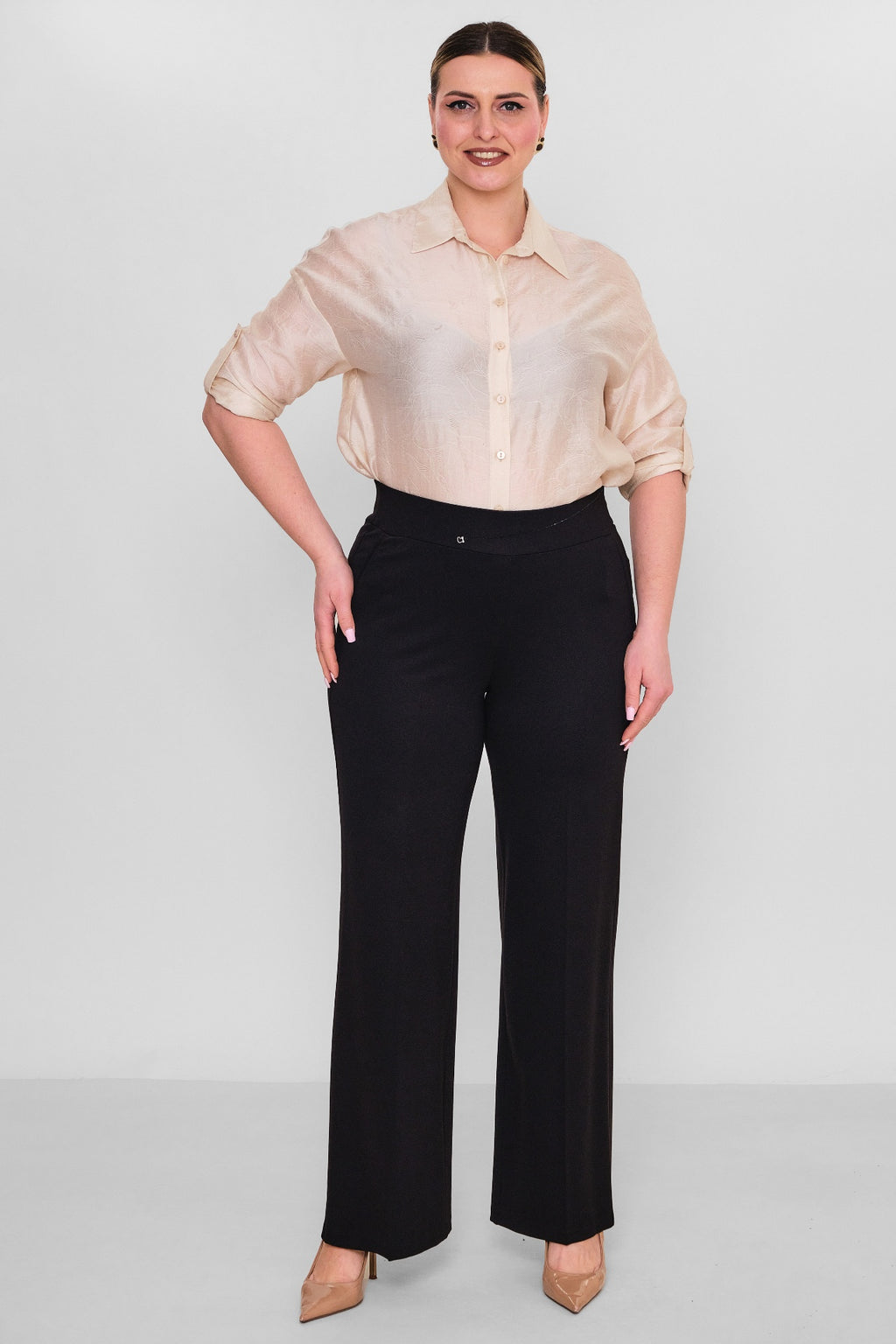 Elitline - Plus Size Trousers (ELT26Y1-24-4077) - 8690200097768