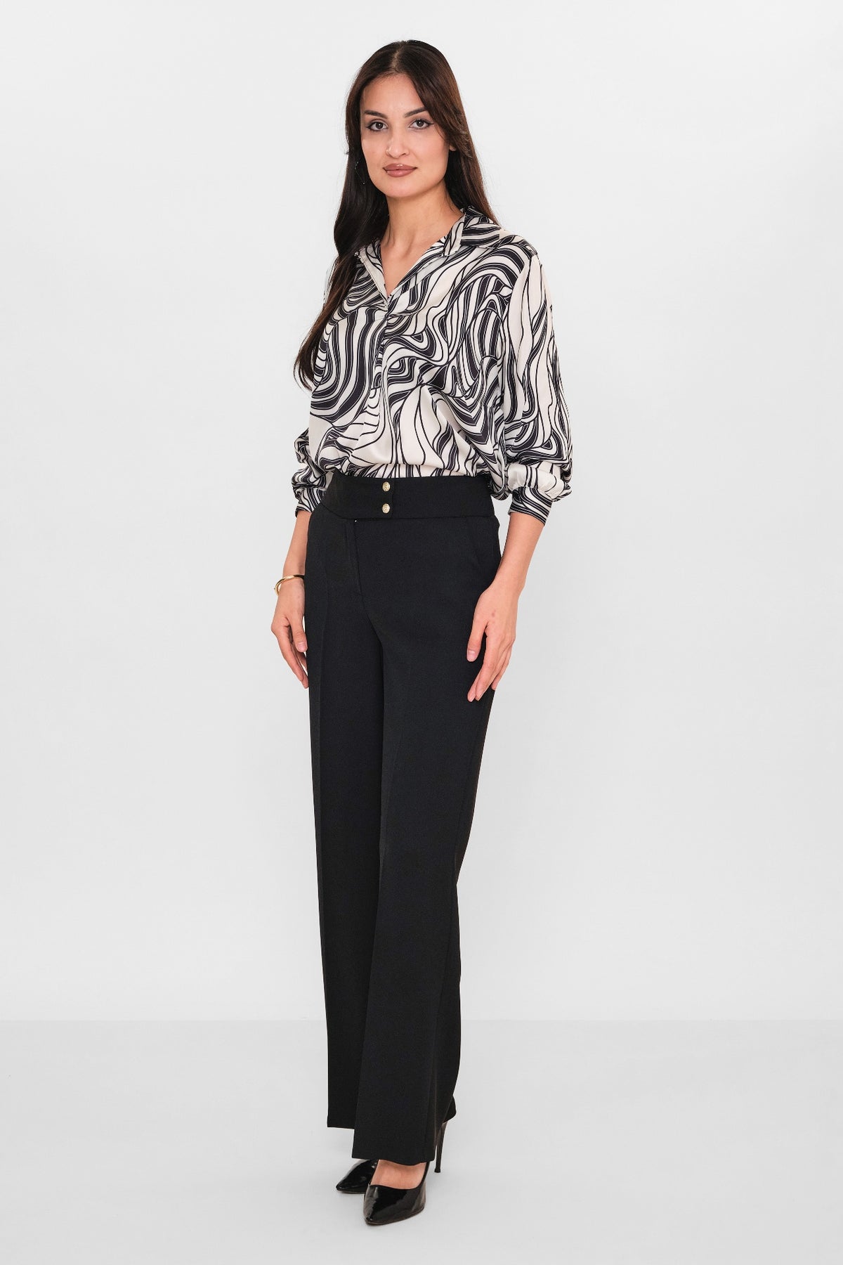Selen - Plus Size Trousers (SLN26Y31890) - 8690200098222