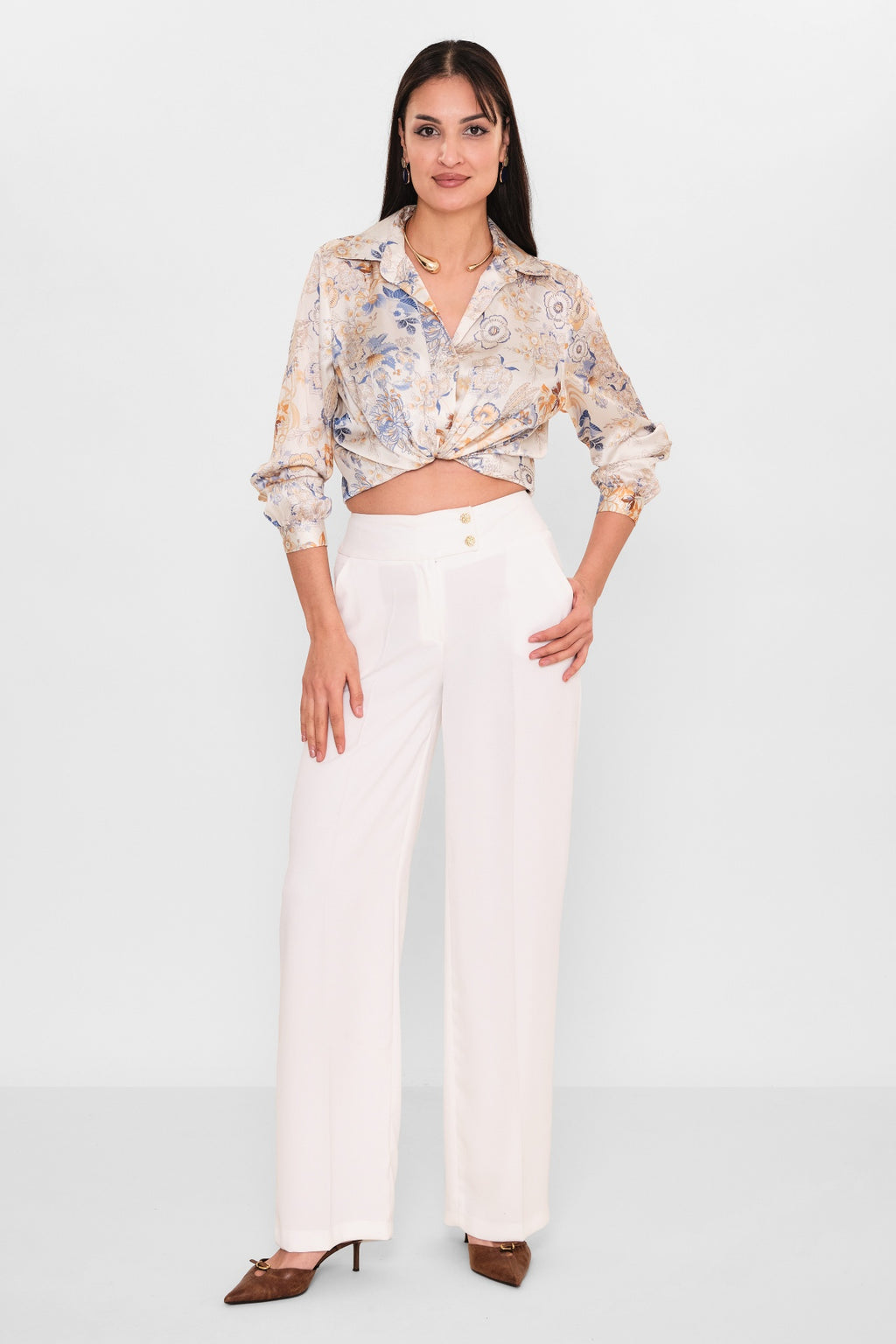Selen - Plus Size Trousers (SLN26Y31890) - 8690200098239