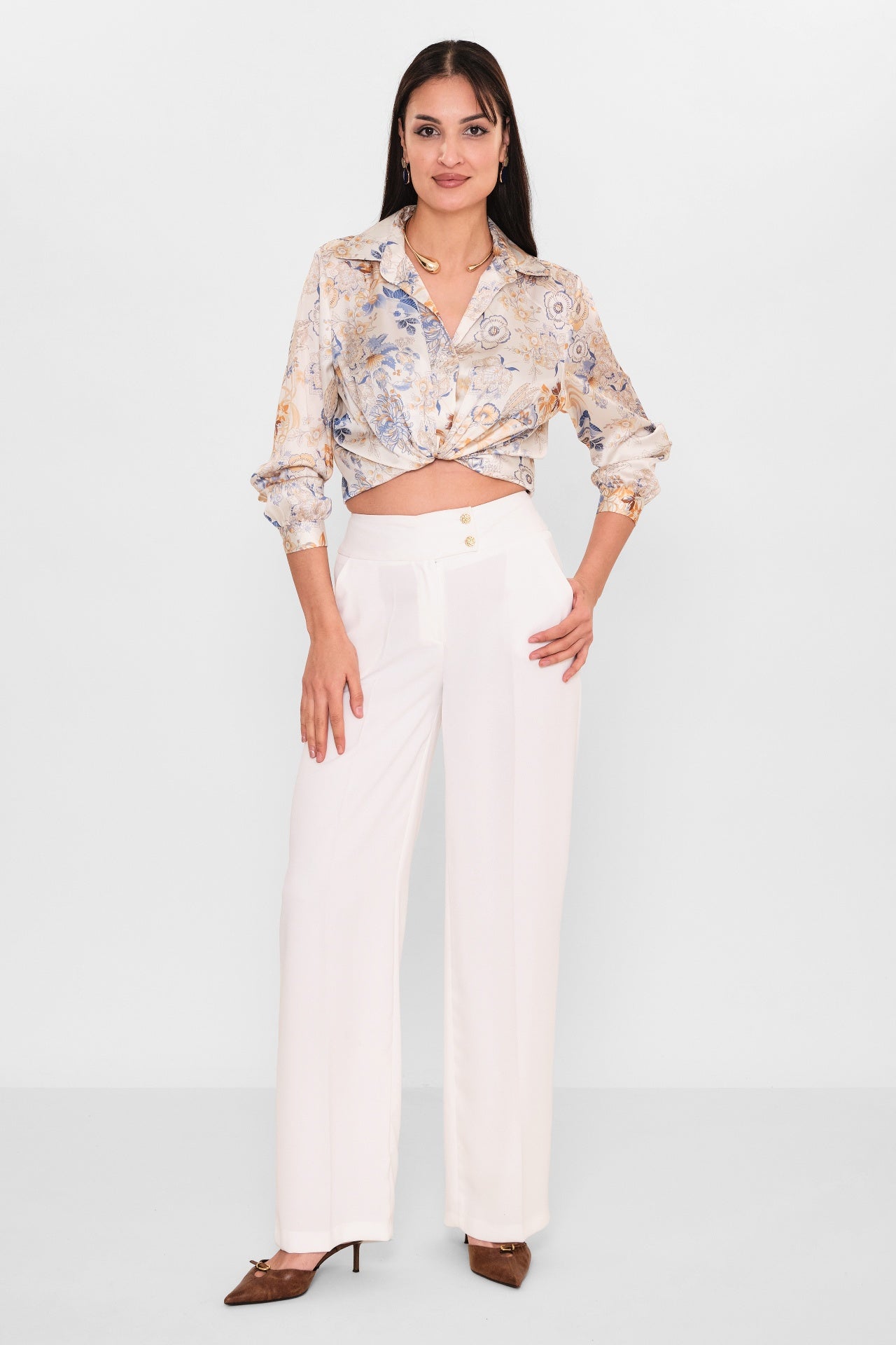 Selen - Plus Size Trousers (SLN26Y31890) - 8690200098239