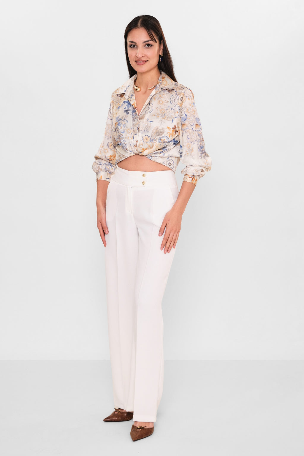 Selen - Plus Size Trousers (SLN26Y31890) - 8690200098239