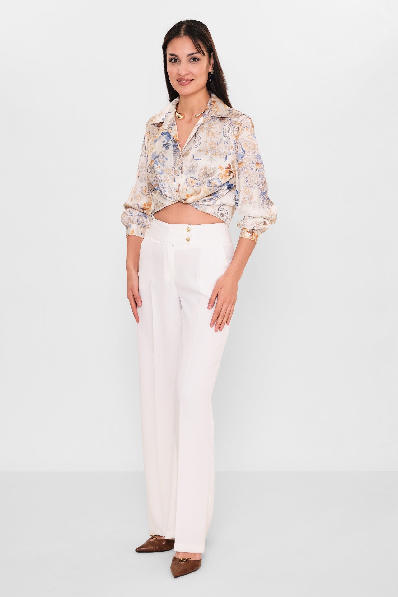 Selen - Plus Size Trousers (SLN26Y31890) - 8690200098239