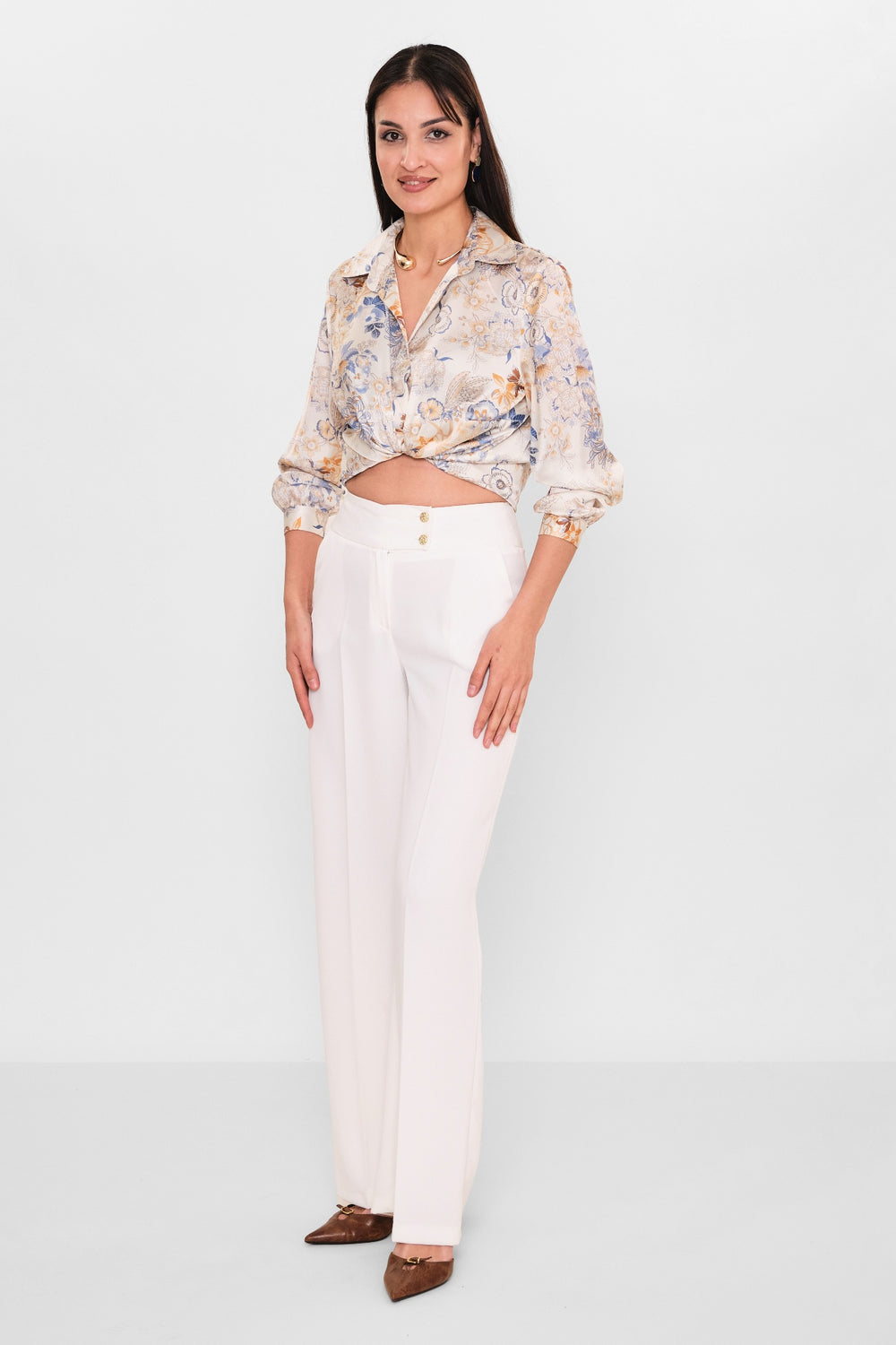 Selen - Plus Size Trousers (SLN26Y31890) - 8690200098239