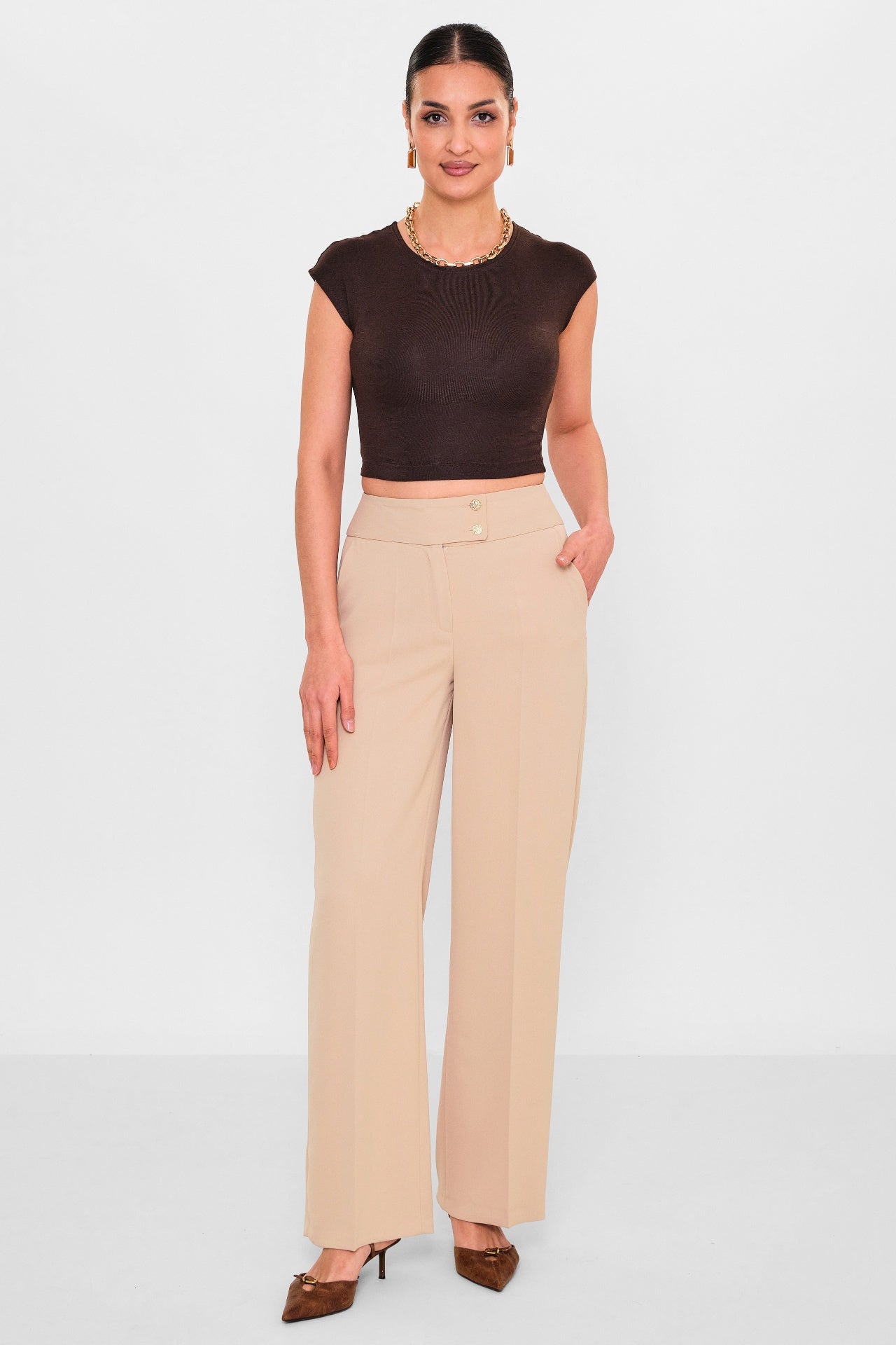 Selen - Plus Size Trousers (SLN26Y31890) - 8690200098246