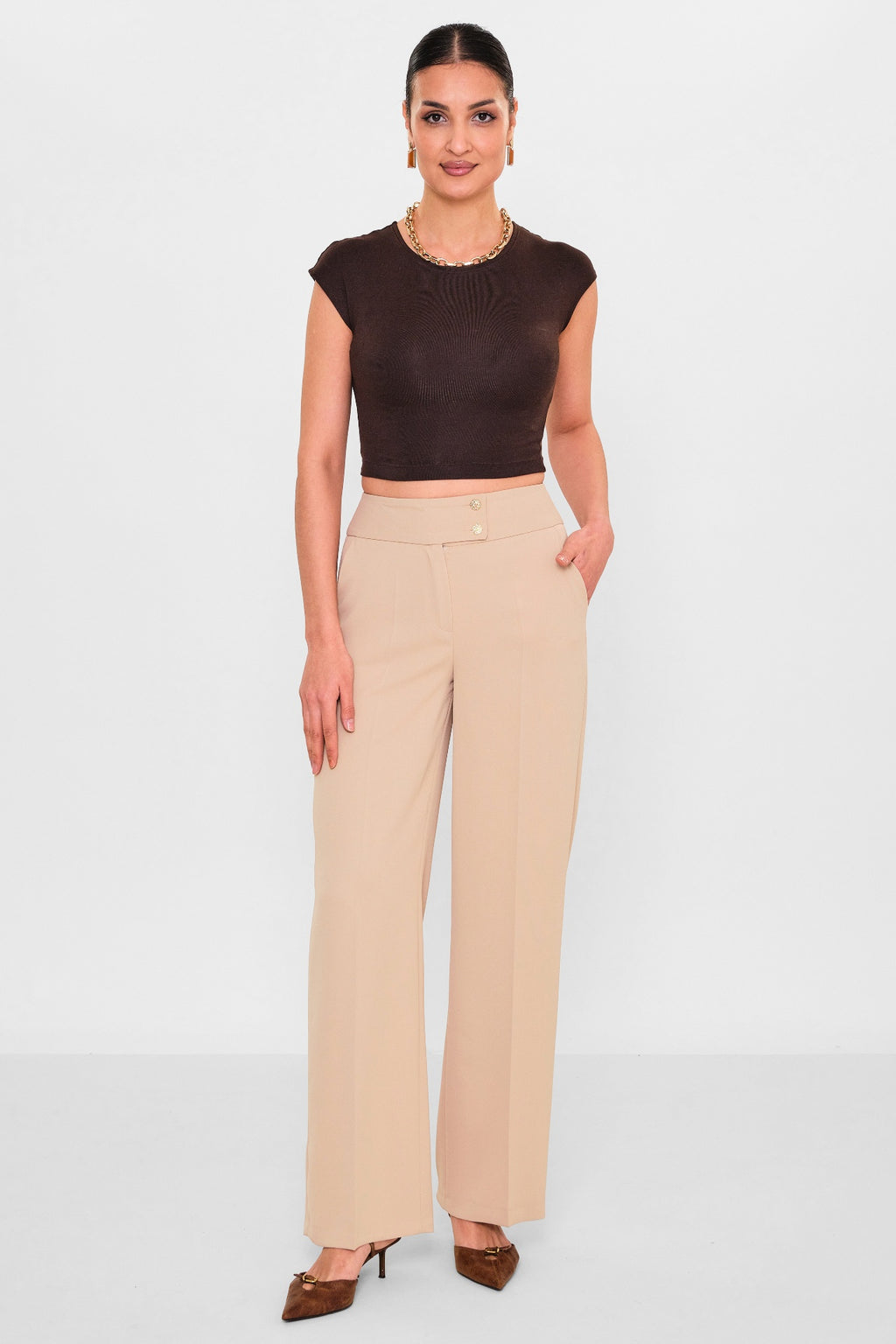 Selen - Plus Size Trousers (SLN26Y31890) - 8690200098246