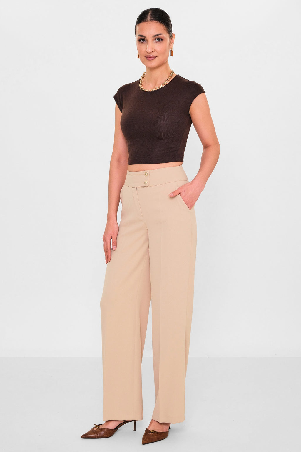 Selen - Plus Size Trousers (SLN26Y31890) - 8690200098246