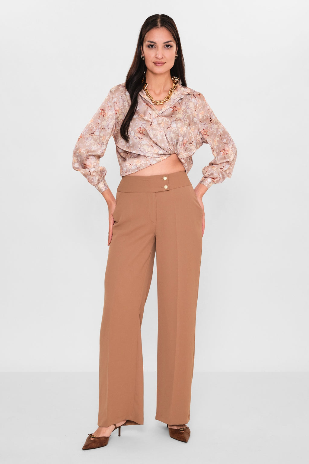 Selen - Plus Size Trousers (SLN26Y31890) - 8690200098260
