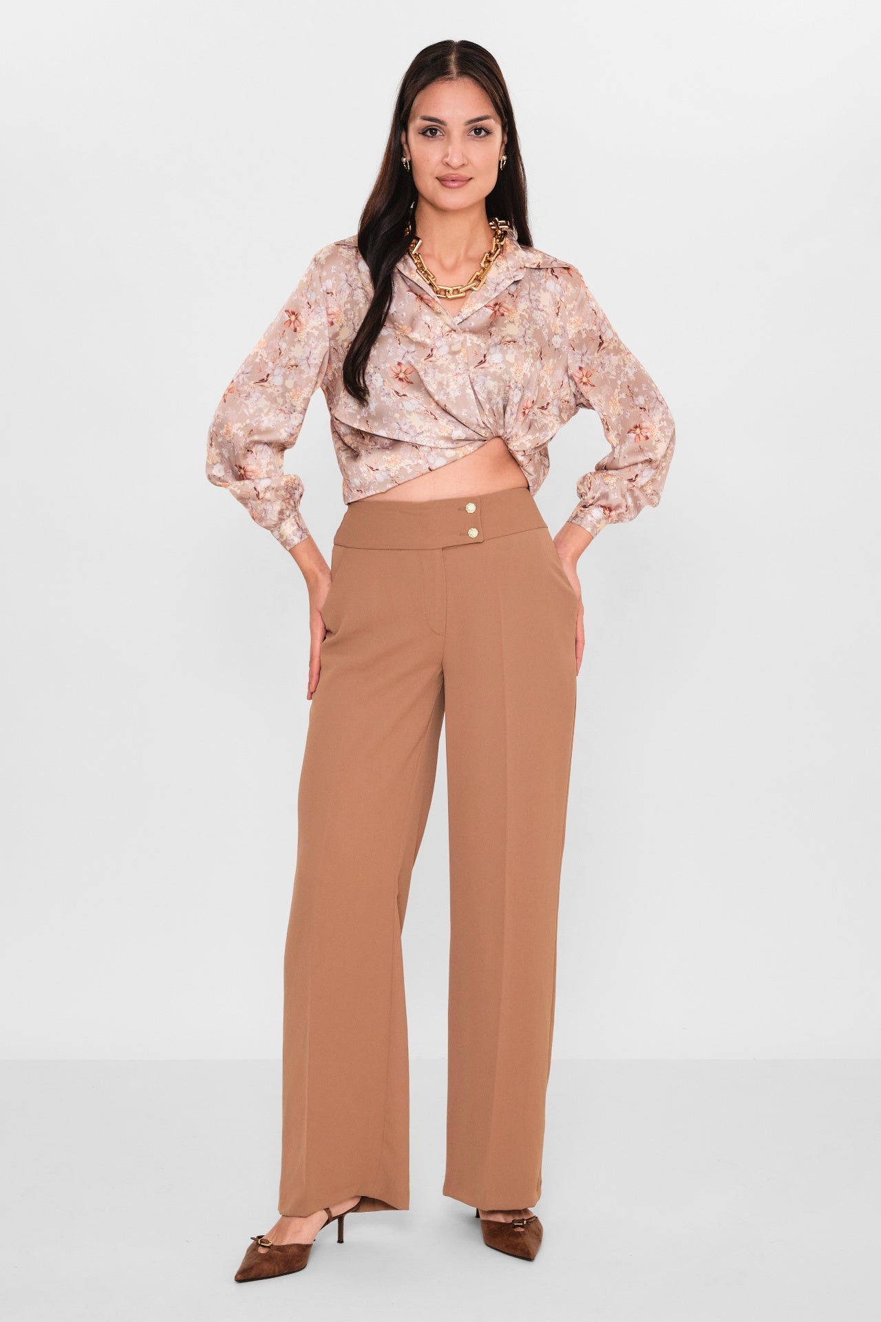 Selen - Plus Size Trousers (SLN26Y31890) - 8690200098260