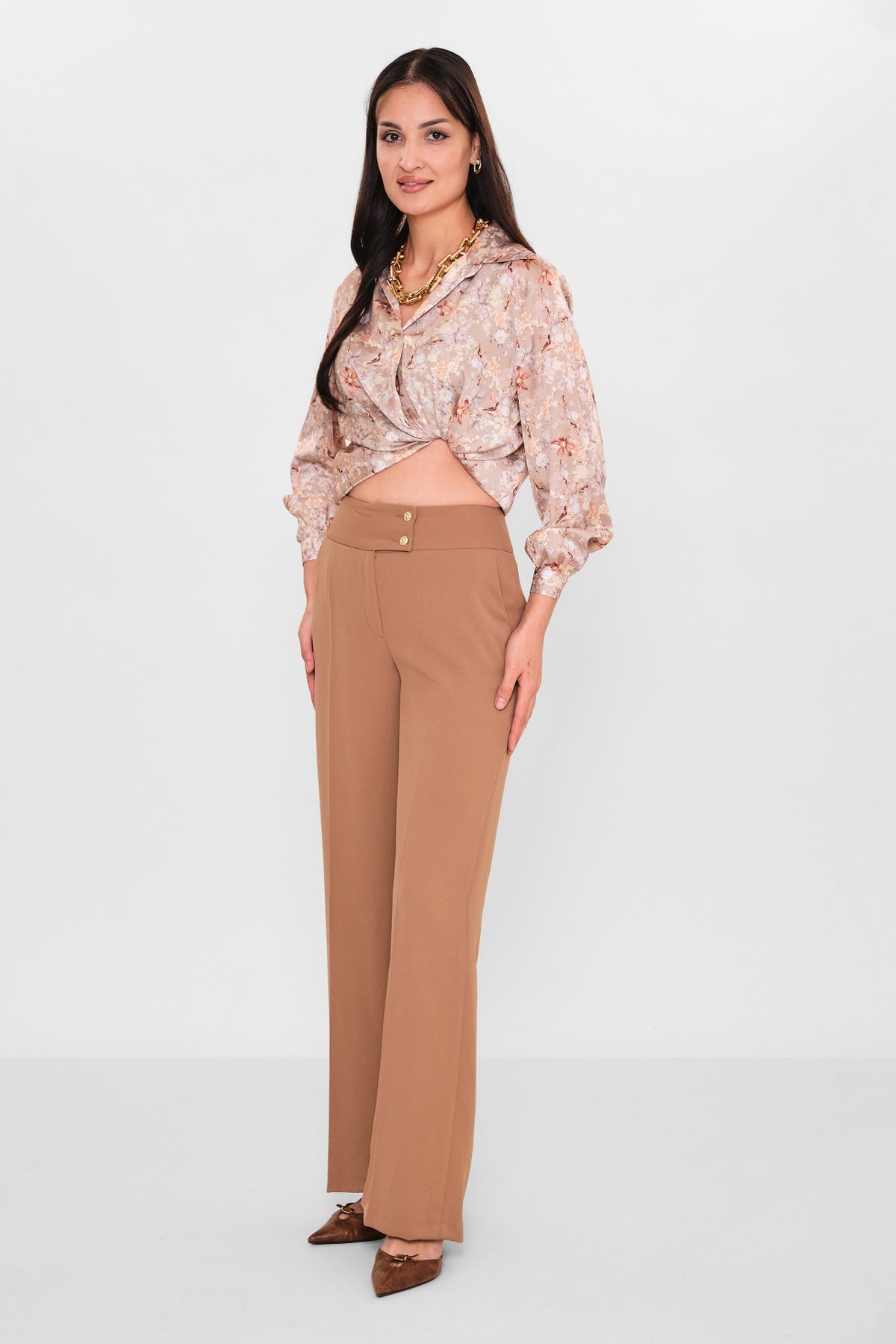 Selen - Plus Size Trousers (SLN26Y31890) - 8690200098260