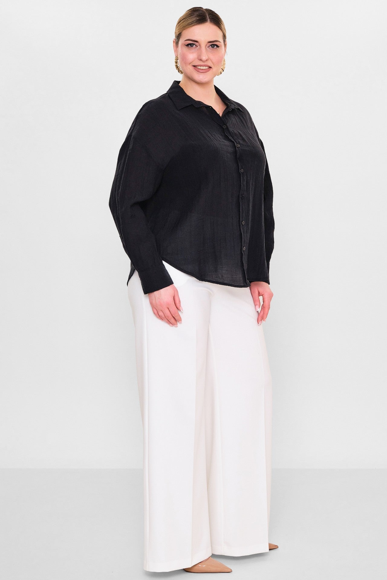 Laluce - Plus Size Shirt (L2.Y26.GML.2G150) - 8690200098352