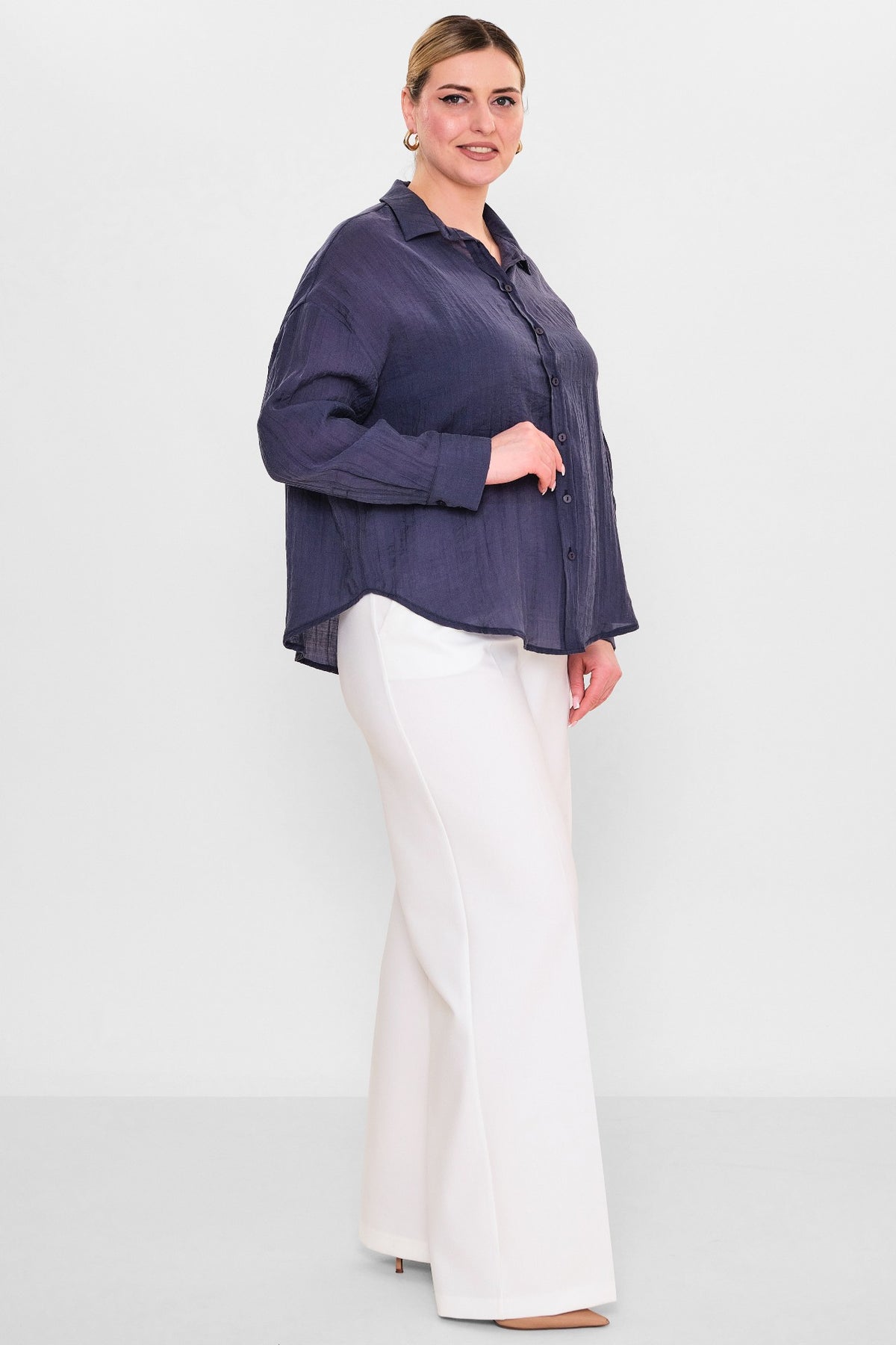 Laluce - Plus Size Shirt (L2.Y26.GML.2G150) - 8690200098369