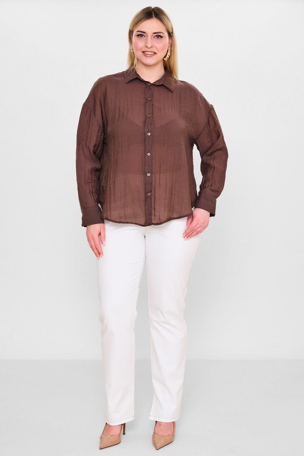 Laluce - Plus Size Shirt (L2.Y26.GML.2G150) - 8690200098376
