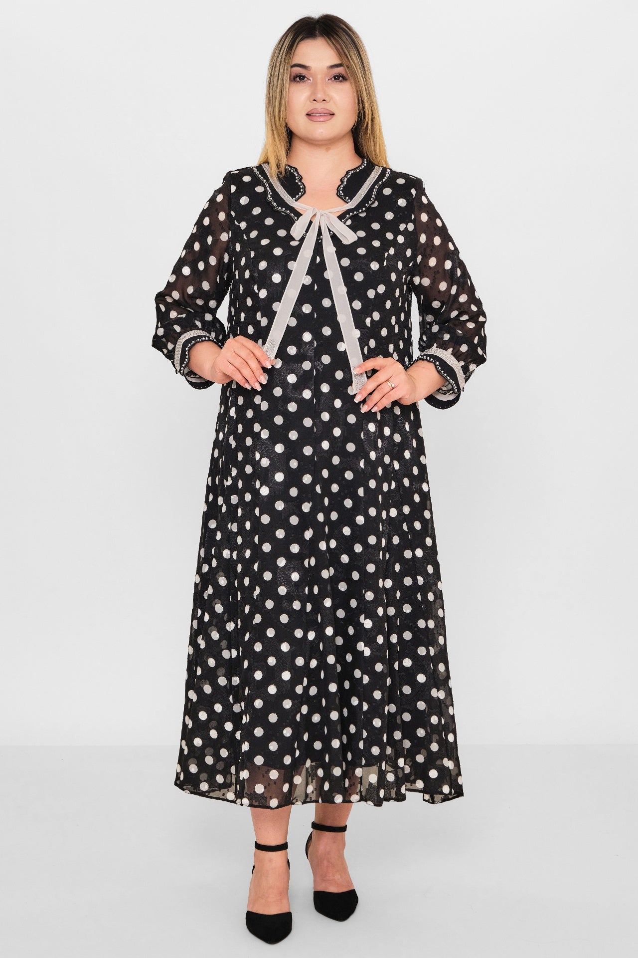 Gumanize - Plus Size Dress (GMZ2025-1138-7339) - 8690200098536