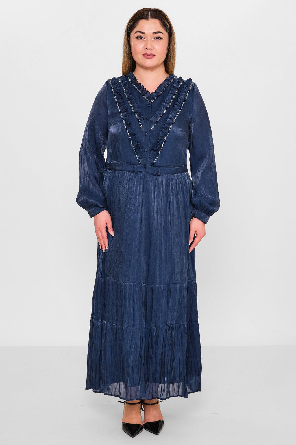 Gumanize - Plus Size Dress (GMZ2026-140-7316) - 8690200098567