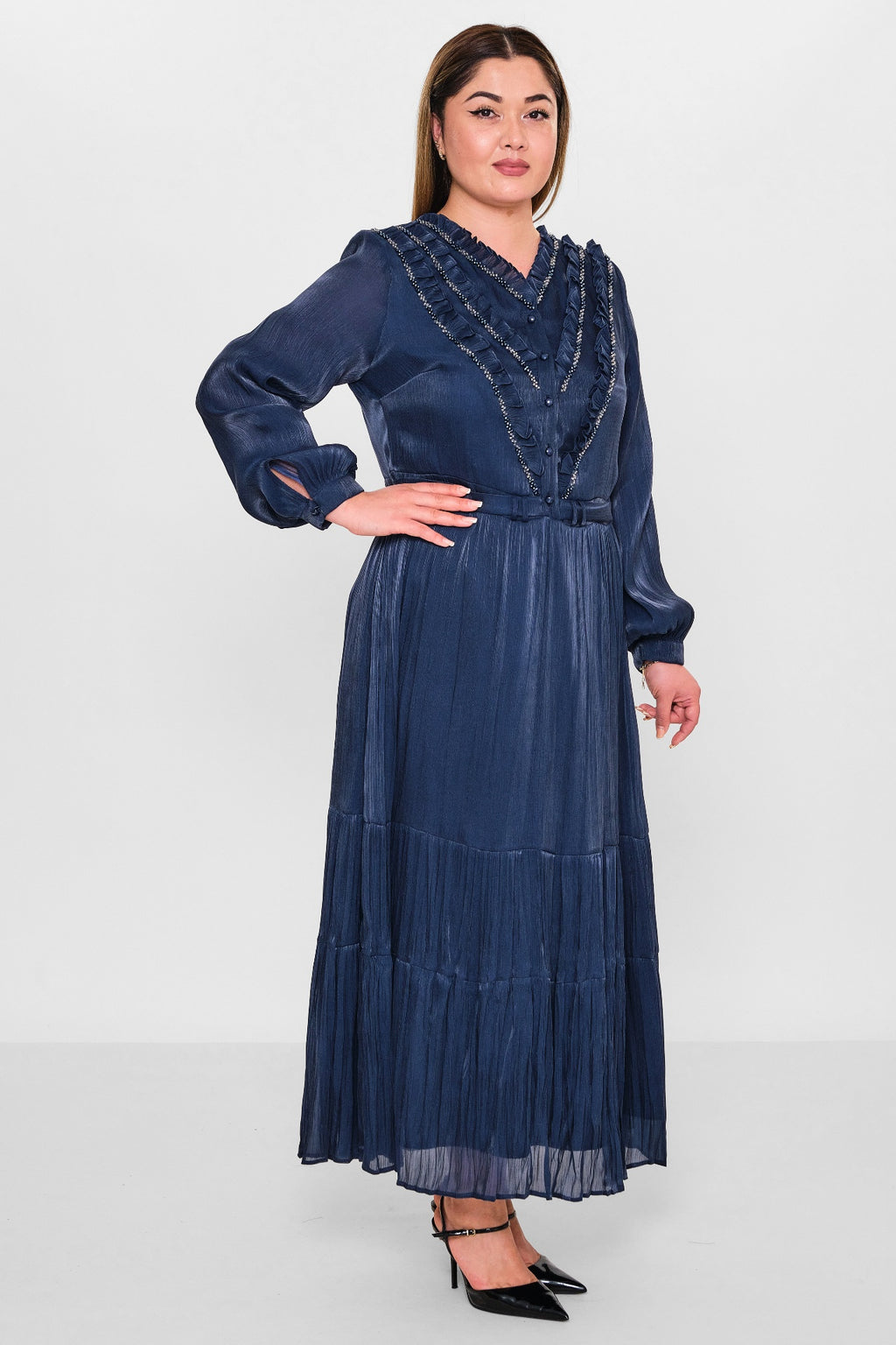 Gumanize - Plus Size Dress (GMZ2026-140-7316) - 8690200098567