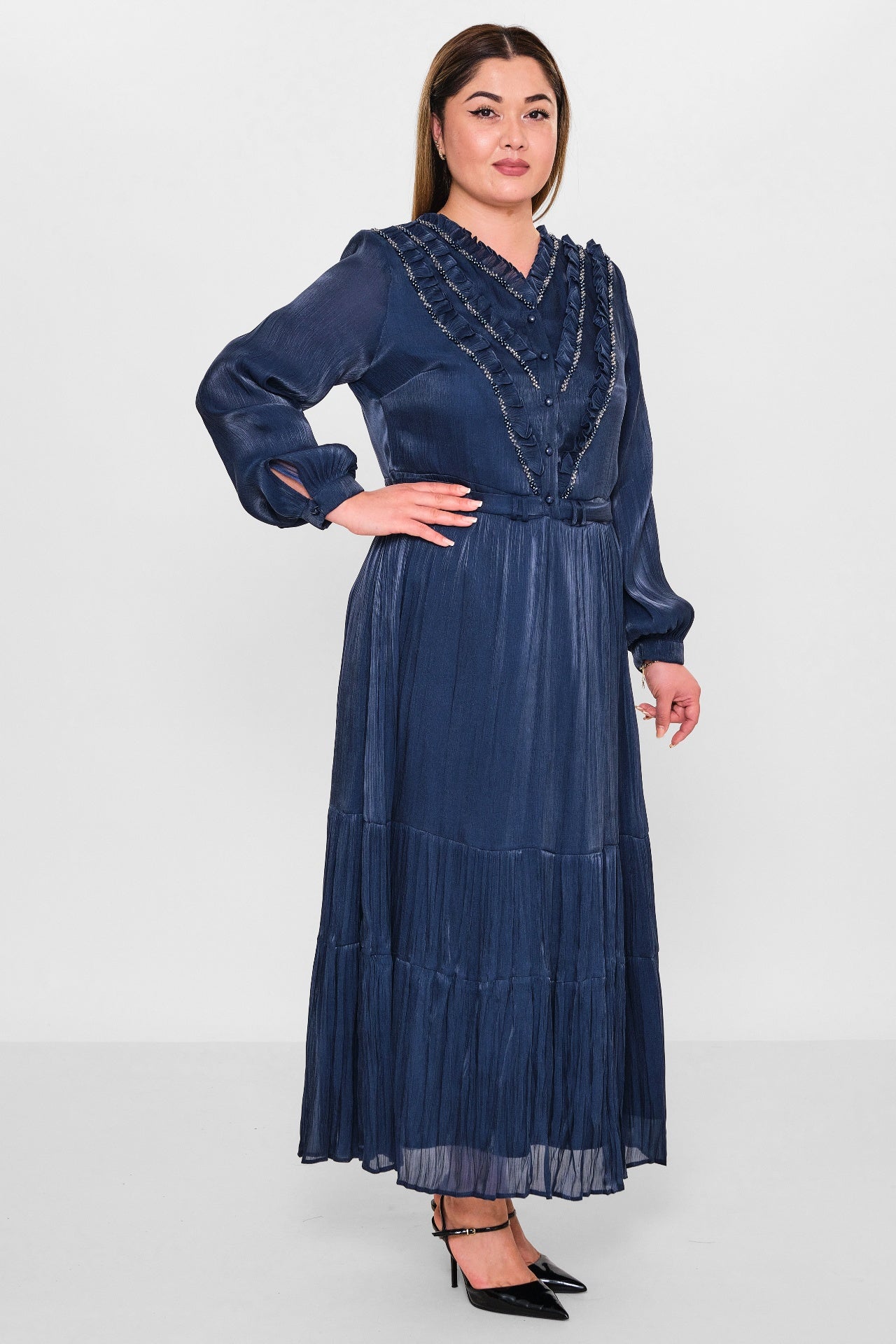Gumanize - Plus Size Dress (GMZ2026-140-7316) - 8690200098567