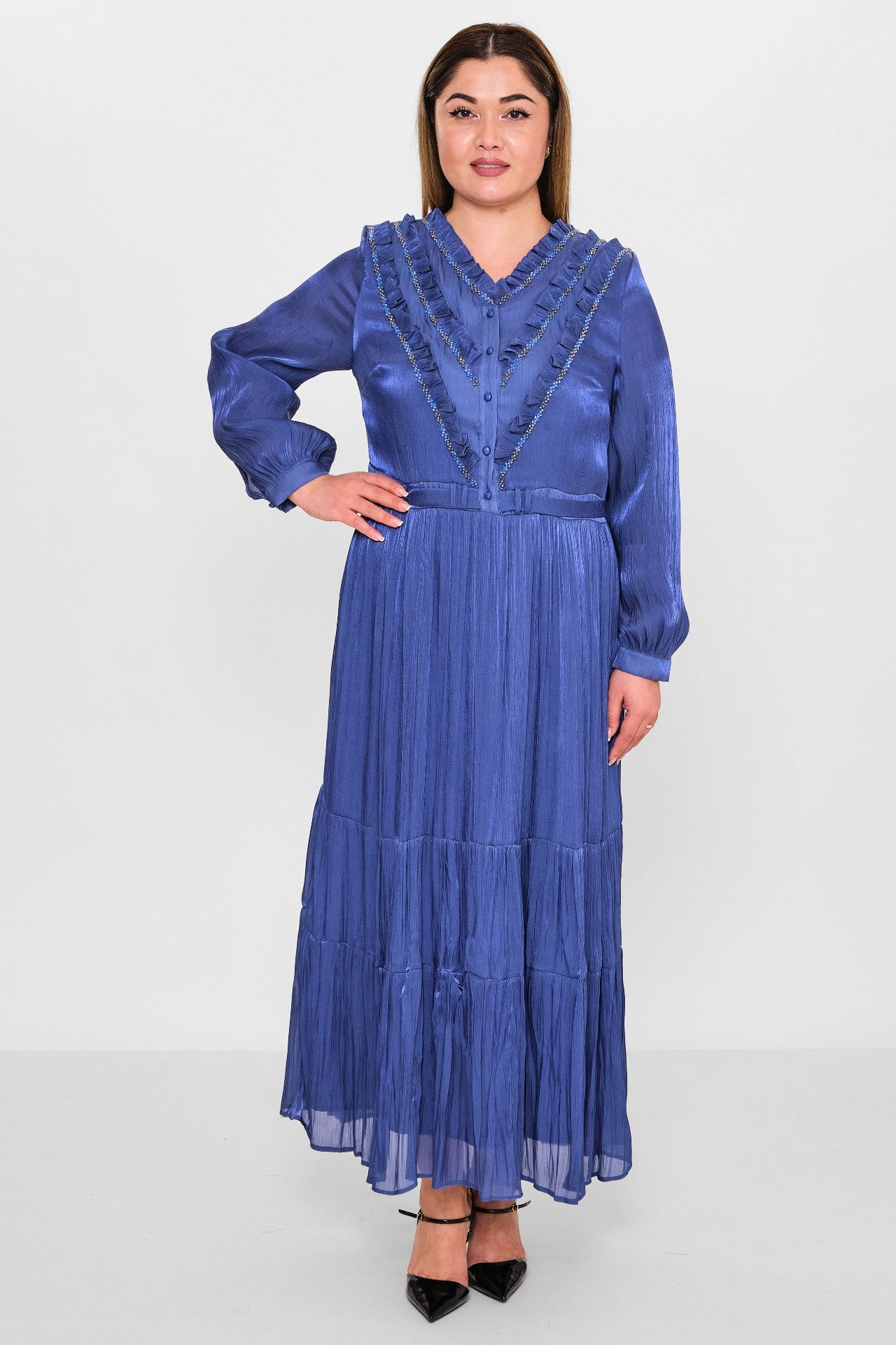 Gumanize - Plus Size Dress (GMZ2026-140-7316) - 8690200098574