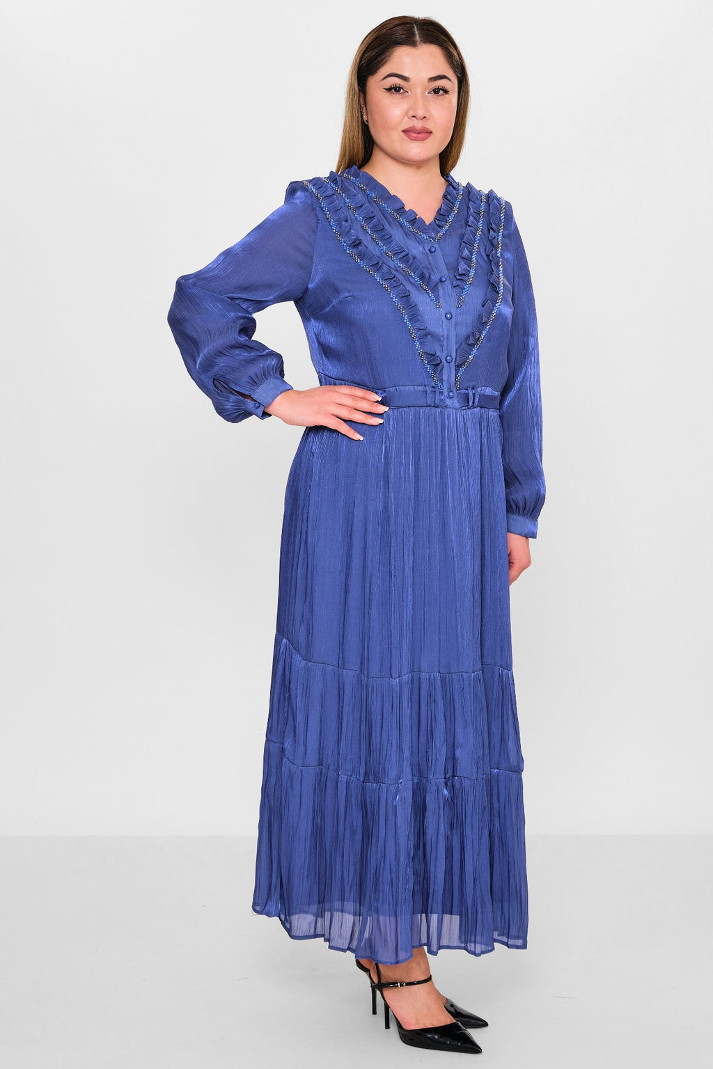 Gumanize - Plus Size Dress (GMZ2026-140-7316) - 8690200098574
