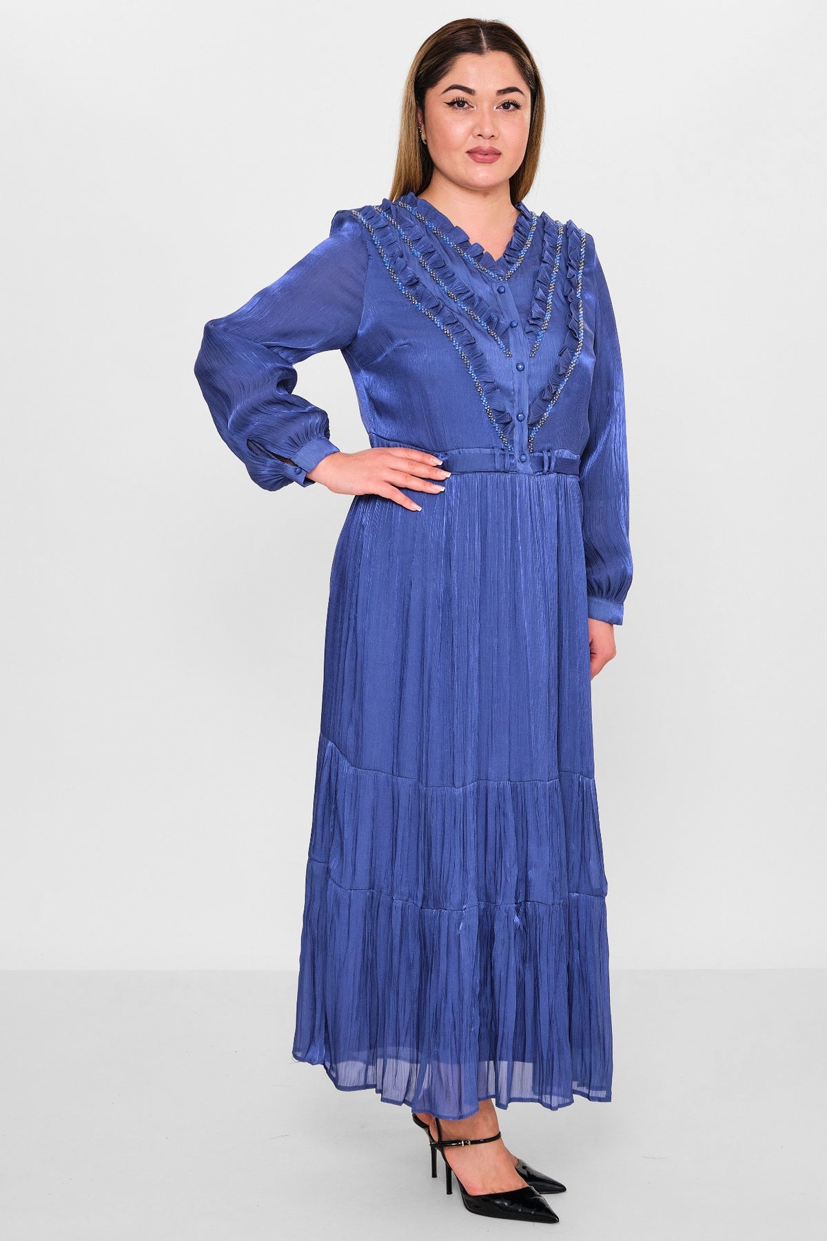 Gumanize - Plus Size Dress (GMZ2026-140-7316) - 8690200098574