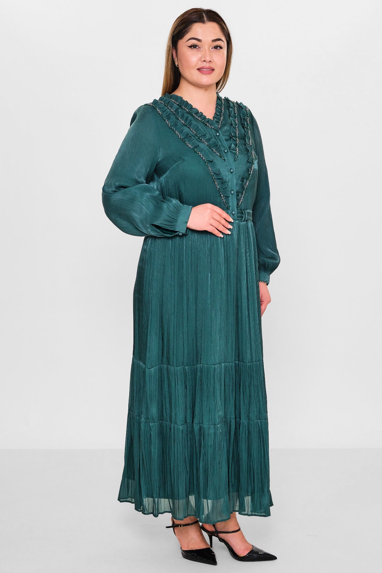 Gumanize - Plus Size Dress (GMZ2026-140-7316) - 8690200098581