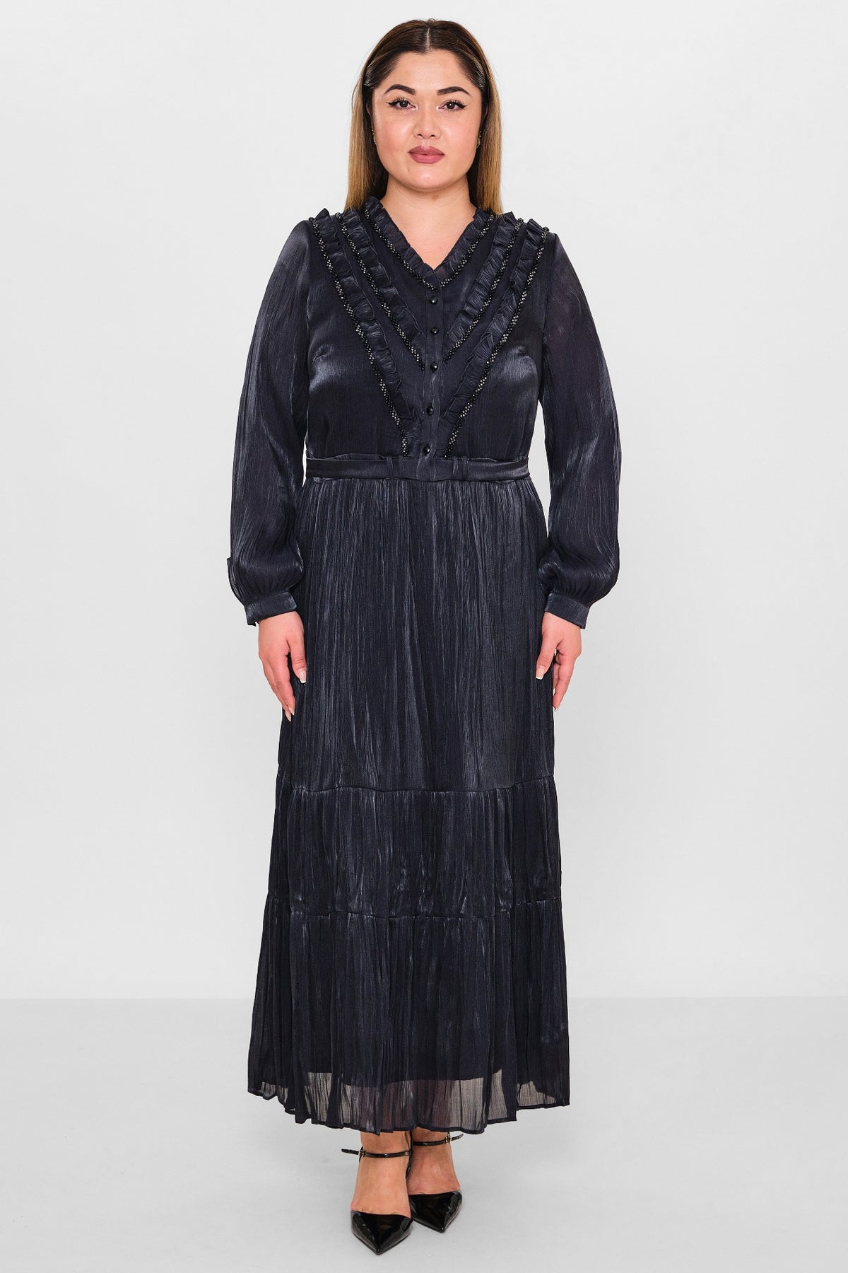 Gumanize - Plus Size Dress (GMZ2026-140-7316) - 8690200098598