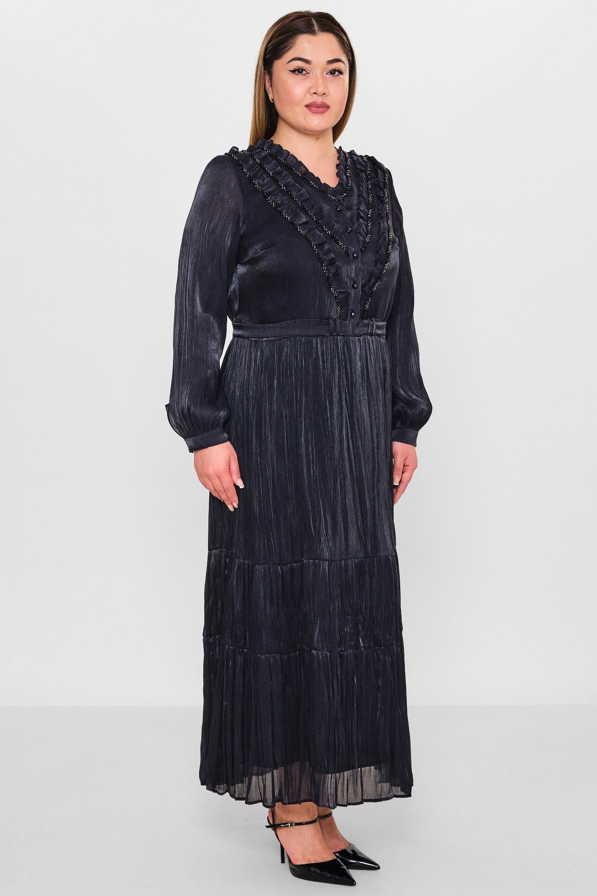 Gumanize - Plus Size Dress (GMZ2026-140-7316) - 8690200098598