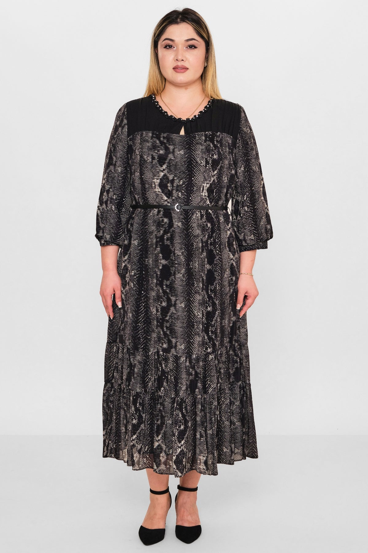 Gumanize - Plus Size Dress (GMZ2026-25-7935) - 8690200098611