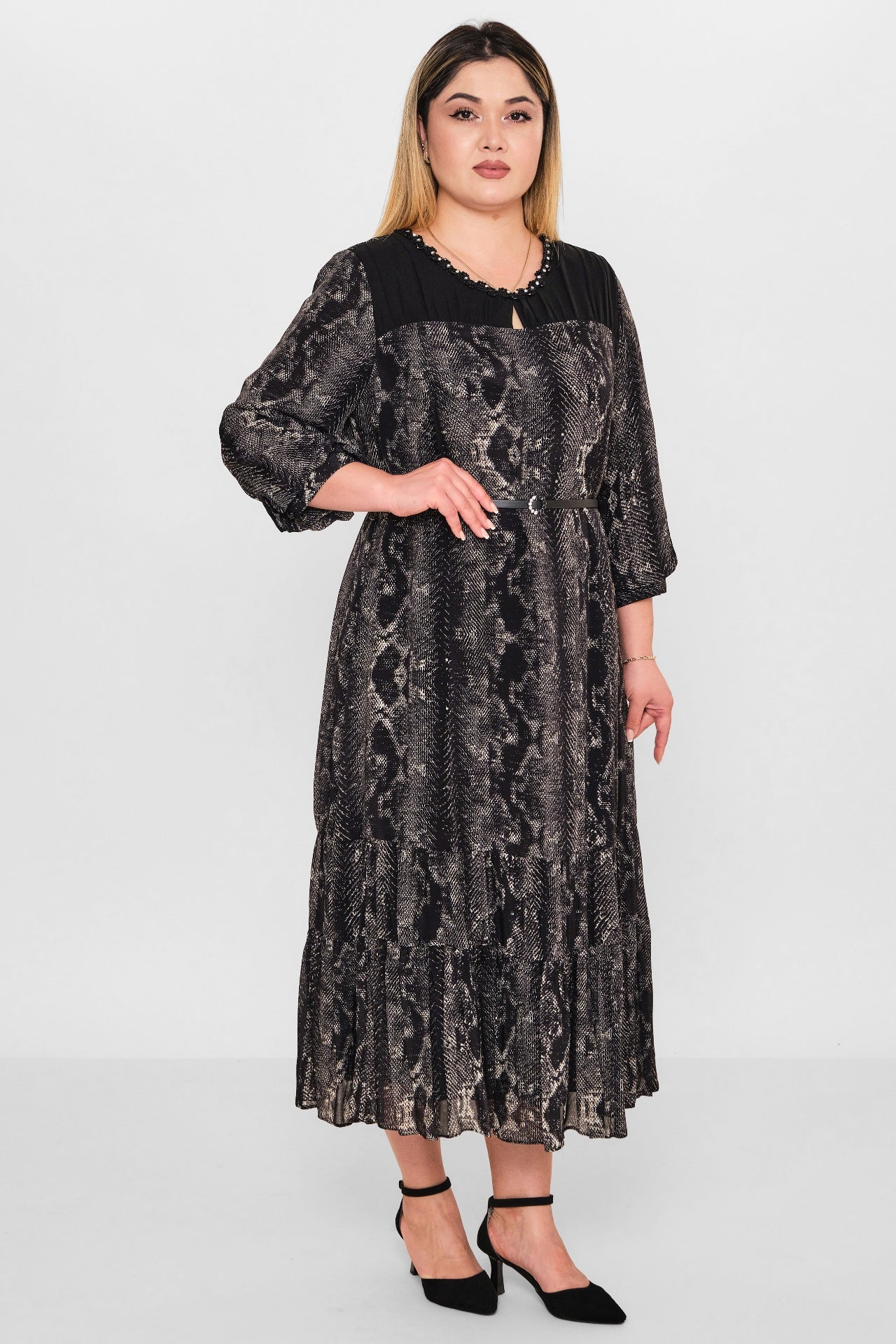 Gumanize - Plus Size Dress (GMZ2026-25-7935) - 8690200098611