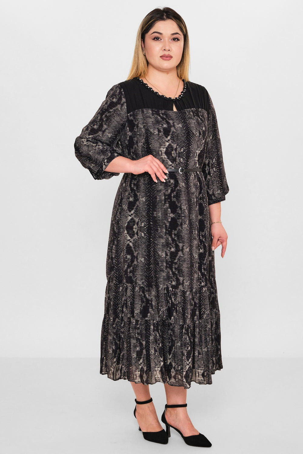 Gumanize - Plus Size Dress (GMZ2026-25-7935) - 8690200098611
