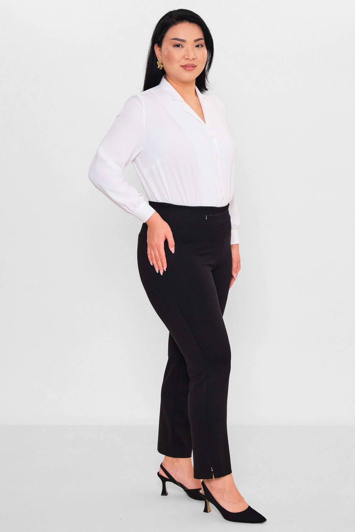 Elitline - Plus Size Trousers (ELT26Y1-24-4060) - 8690200099465